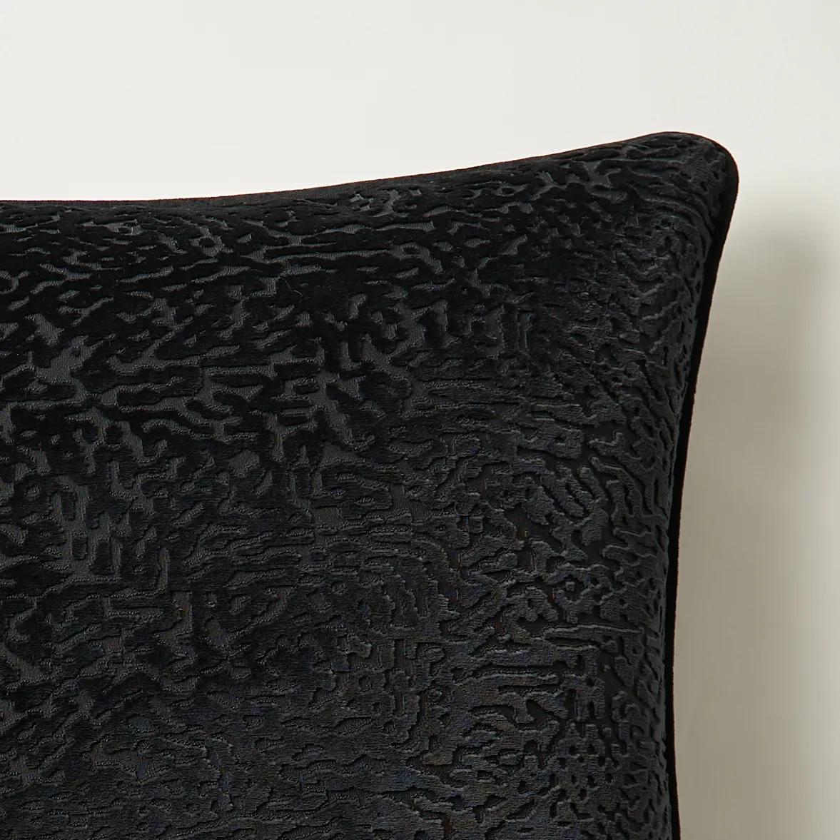 Spotted Pillow 22" - Black