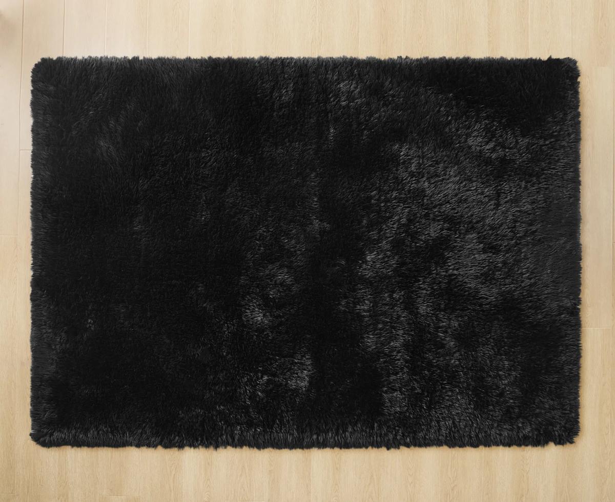 Lustre Shag Rug - Black