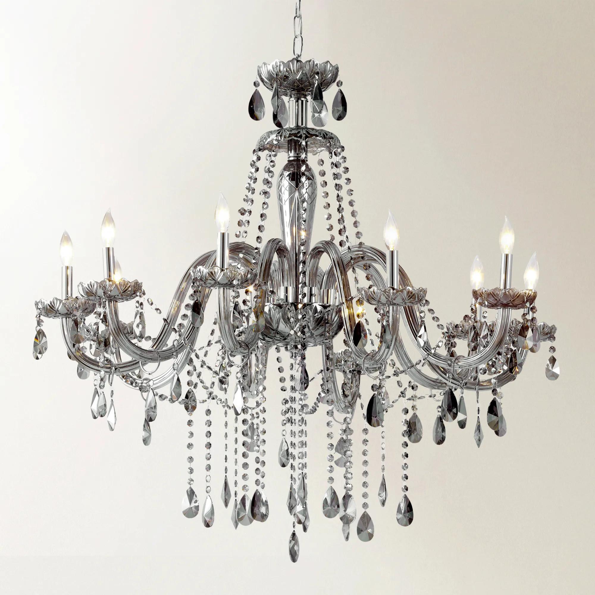 Chari　Amatera AMZASA UL Listed Black Industrial 4 Light Lantern Chandelier