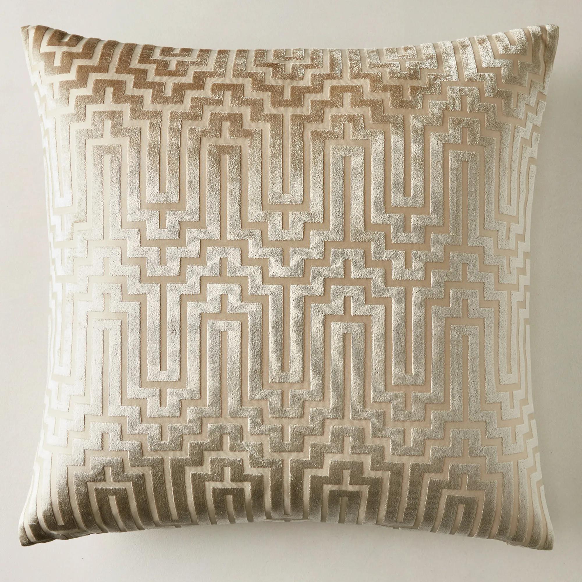 Porter Cut Velvet Pillow 24" x 24"