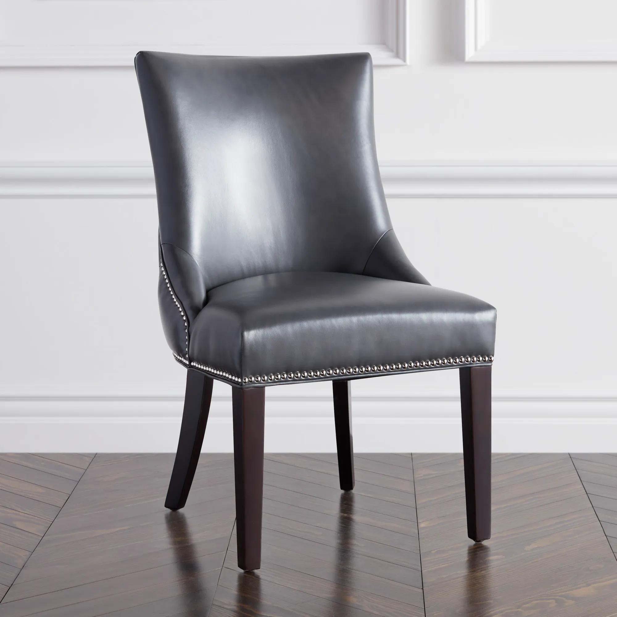 Versailles Leather Dining Chair - Espresso