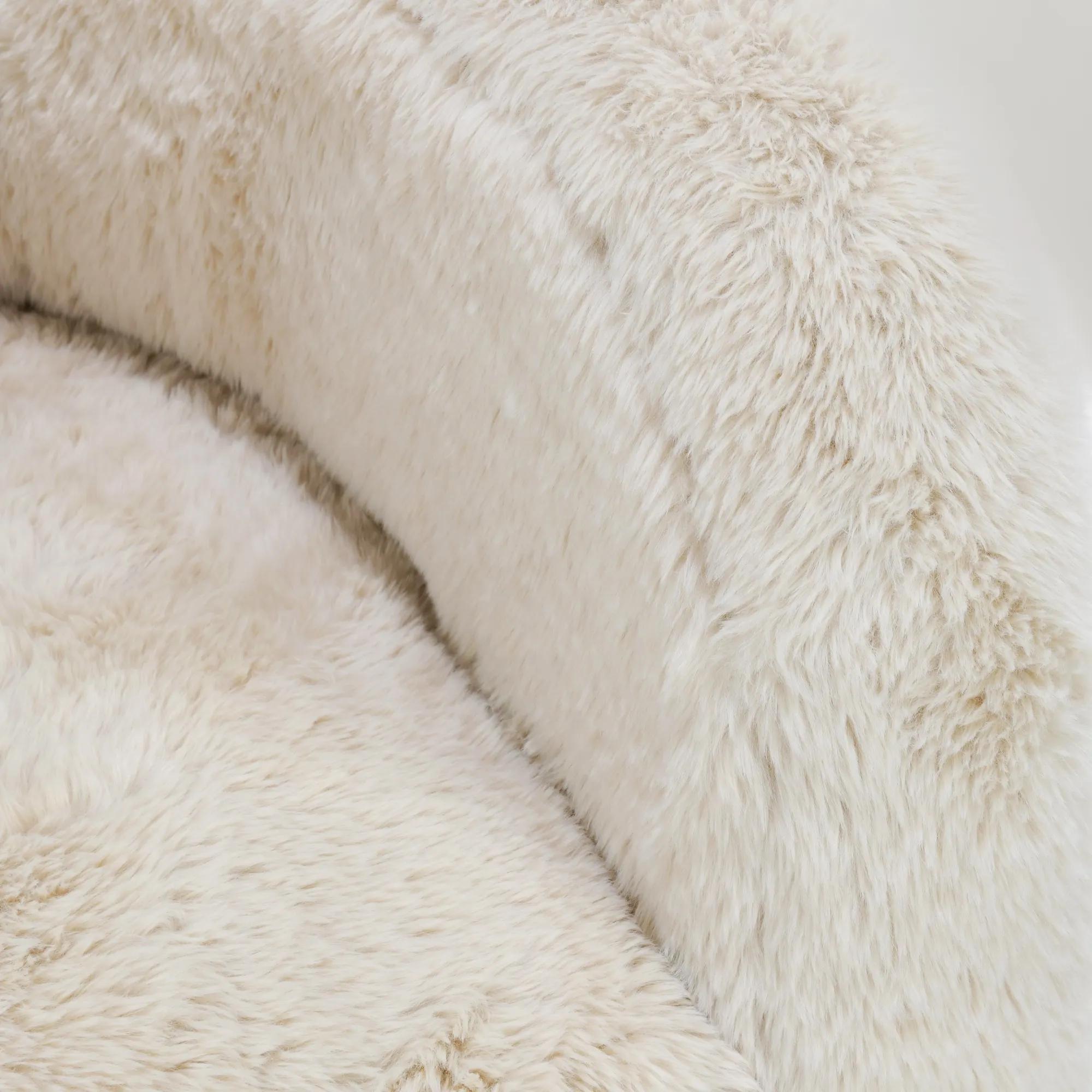 Teddy Plush Accent Chair - Beige