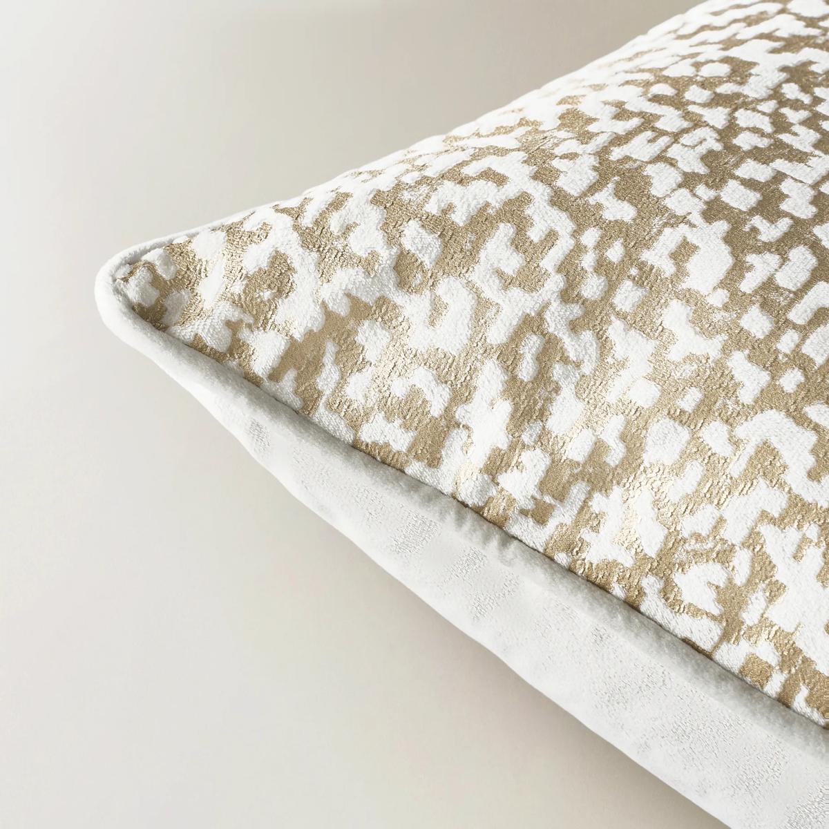Nouvel Pillow 22" - Ivory/Gold