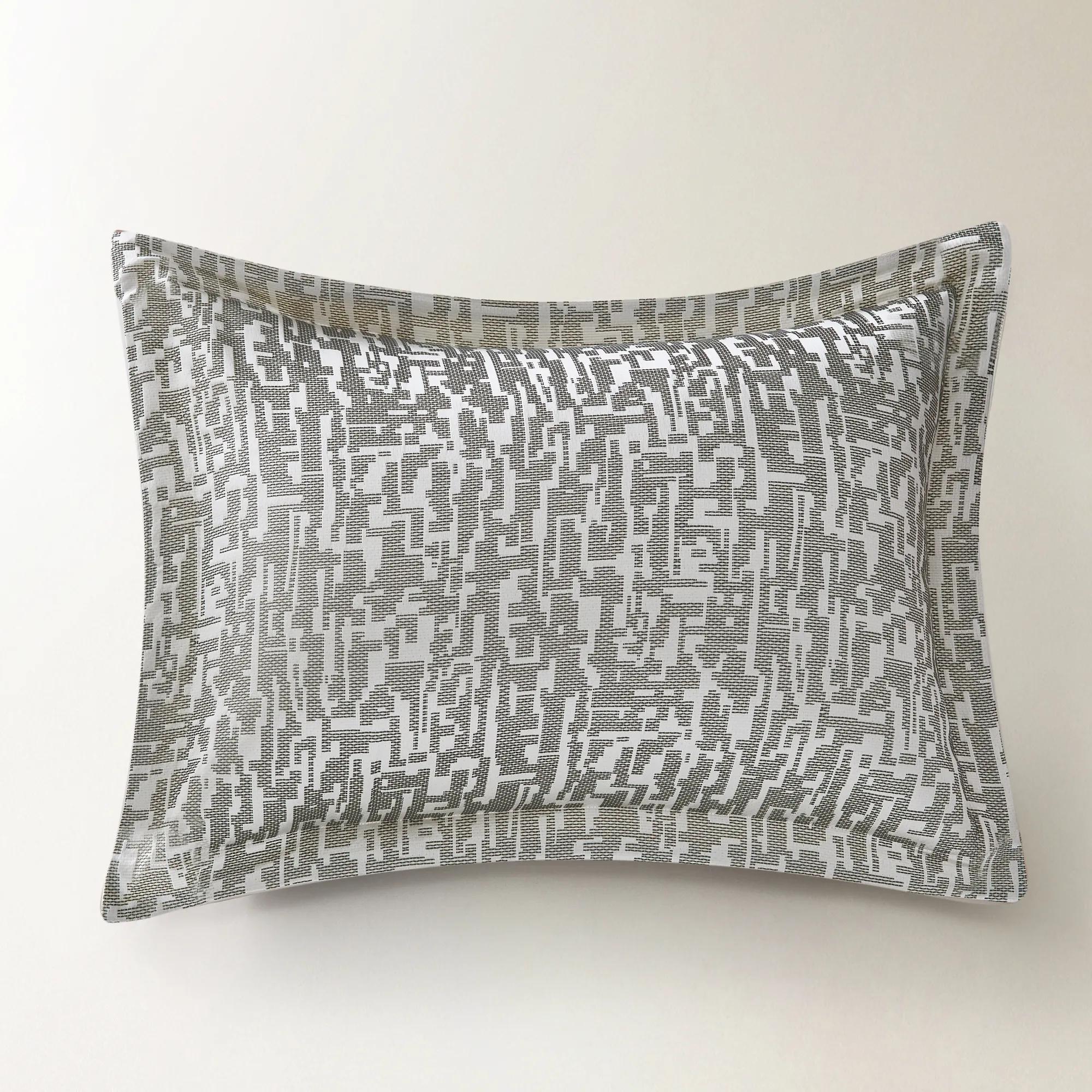 Podva Embroidered Bedding Set  - Pearl/ Charcoal