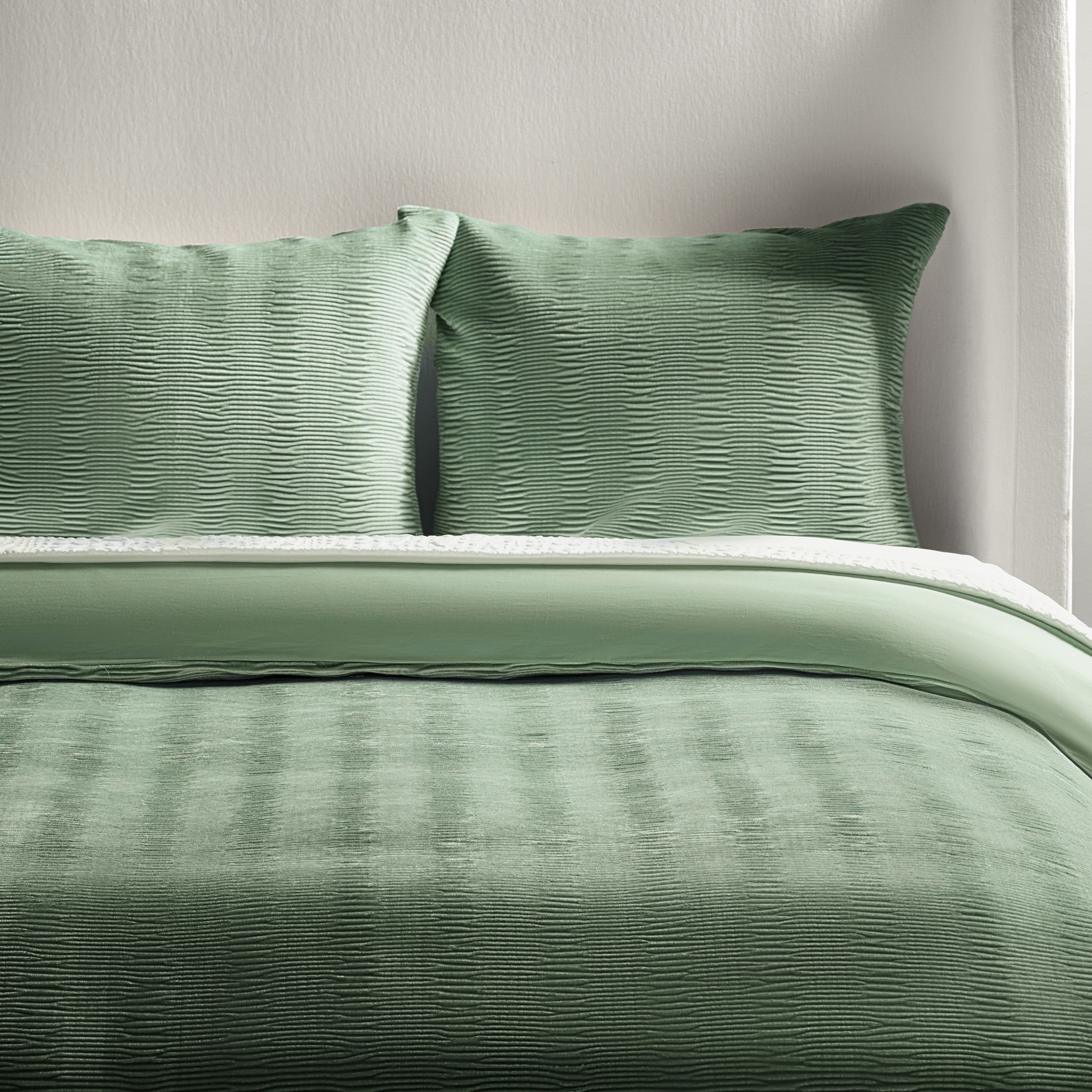 Vera Velvet Bedding Set - Malachite Green