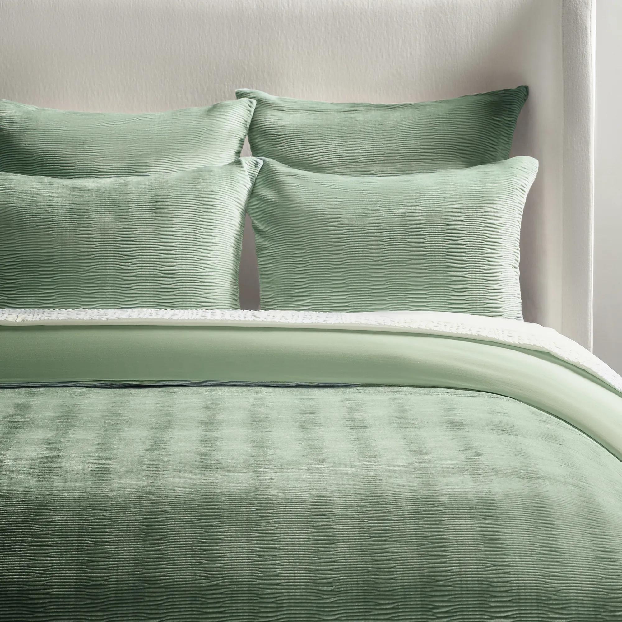 Vera Velvet Bedding Set - Malachite Green