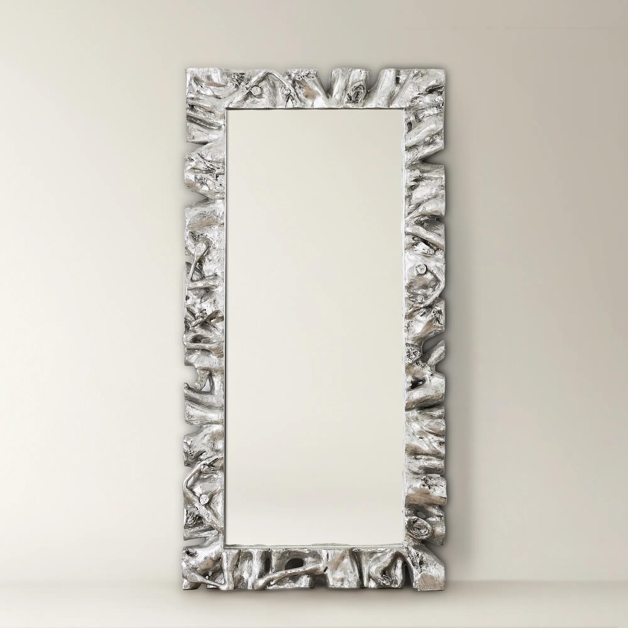 「ｙｕｍｉ」Mirror 55×200cm Mango wood mirror, 70 x 50 cm - Decorative living room