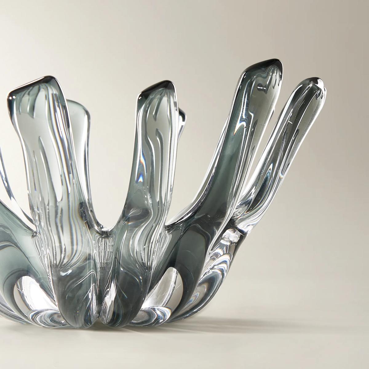 Bossa Glass Bowl - Smoke