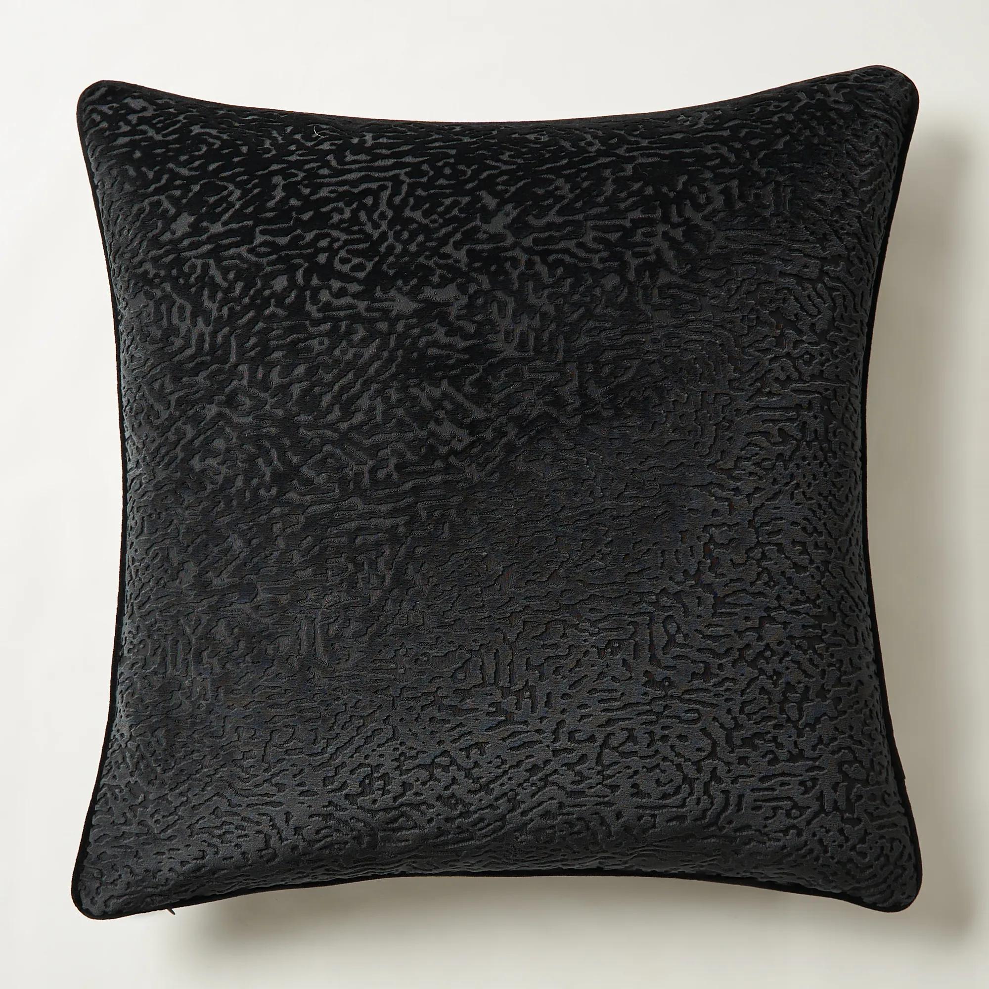 Spotted Pillow 22" - Black