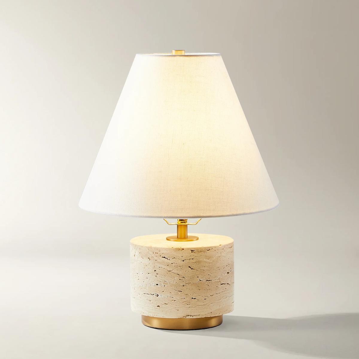 Arden Travertine Table Lamp