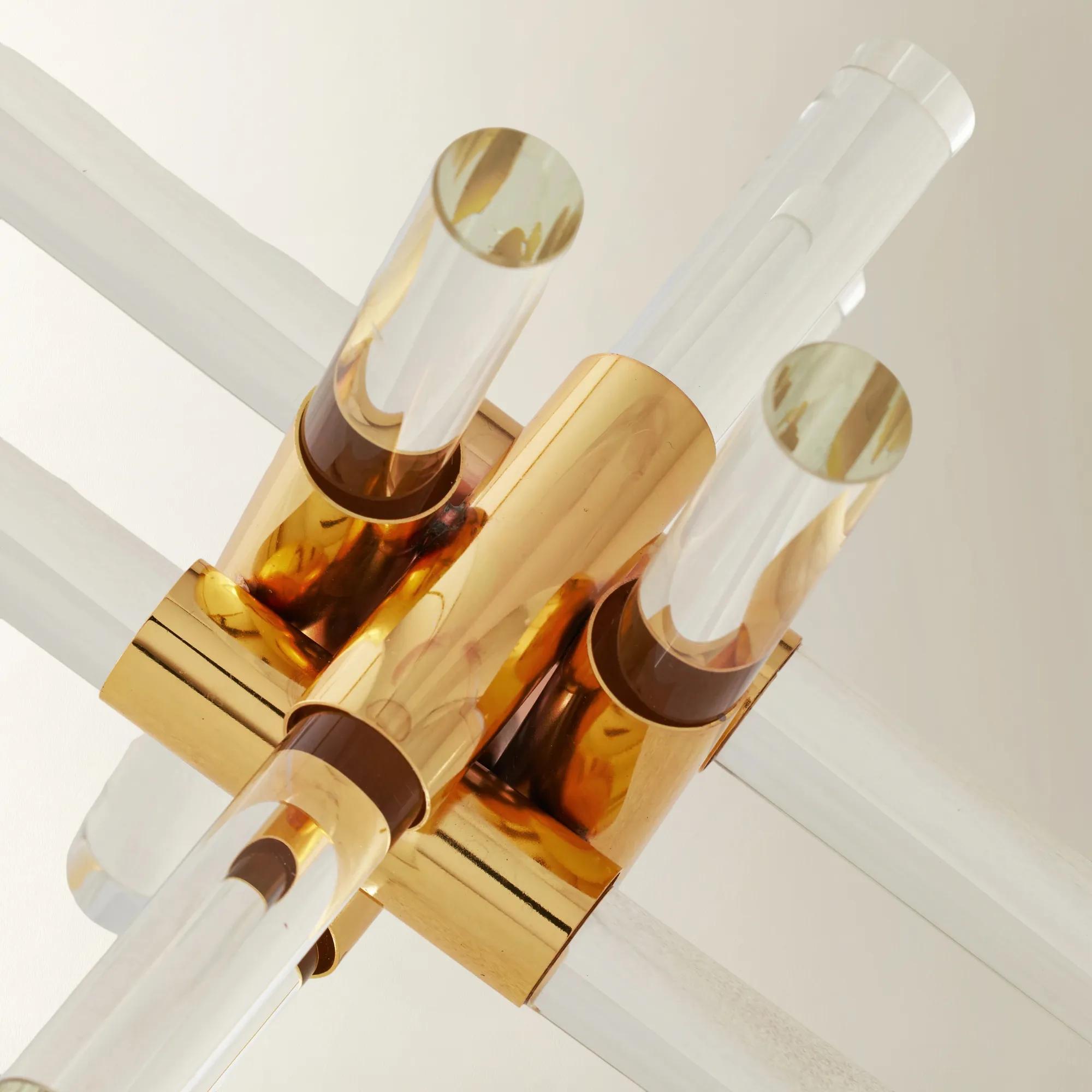 Glass & Gold Decorative Object