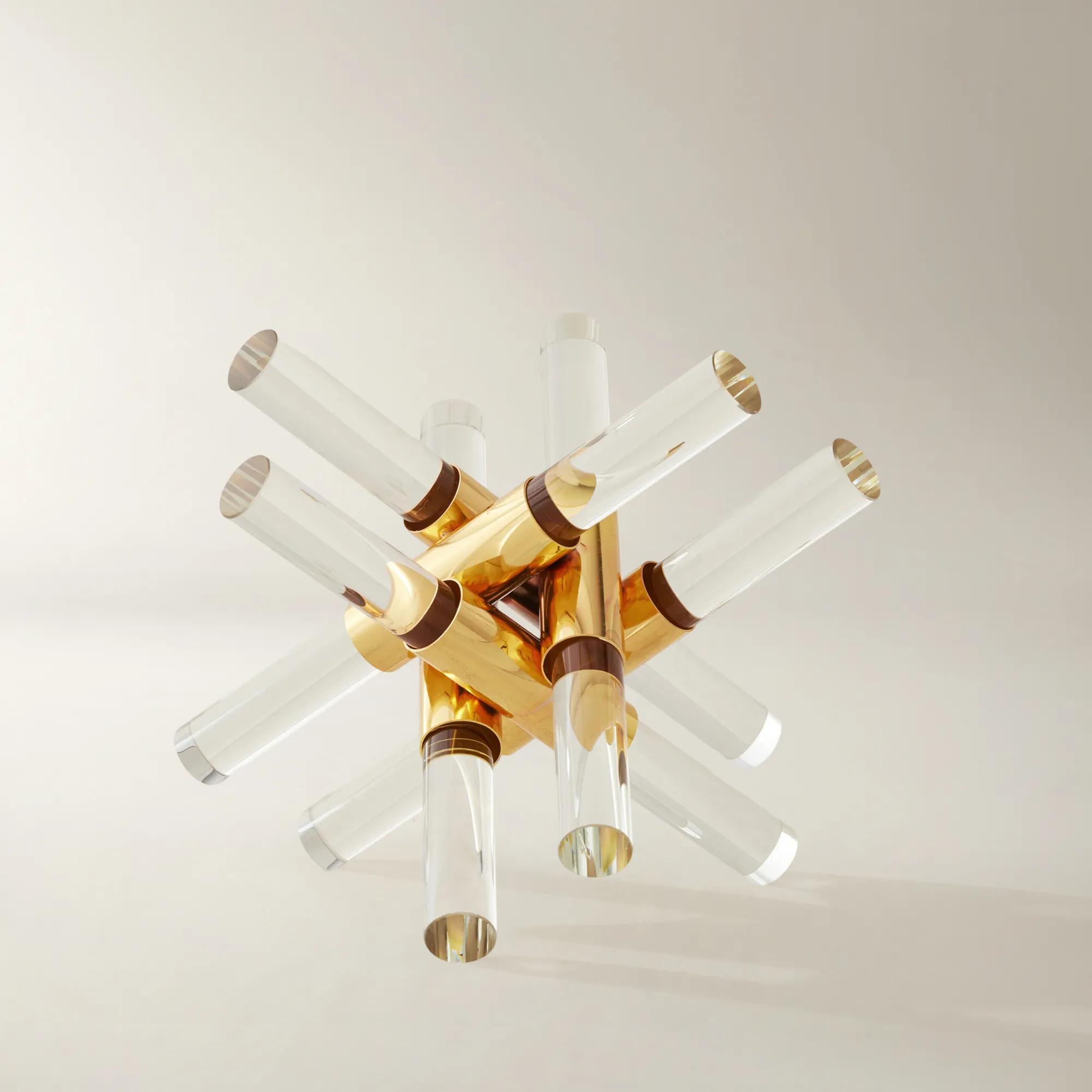 Cora Crystal Taper Holder