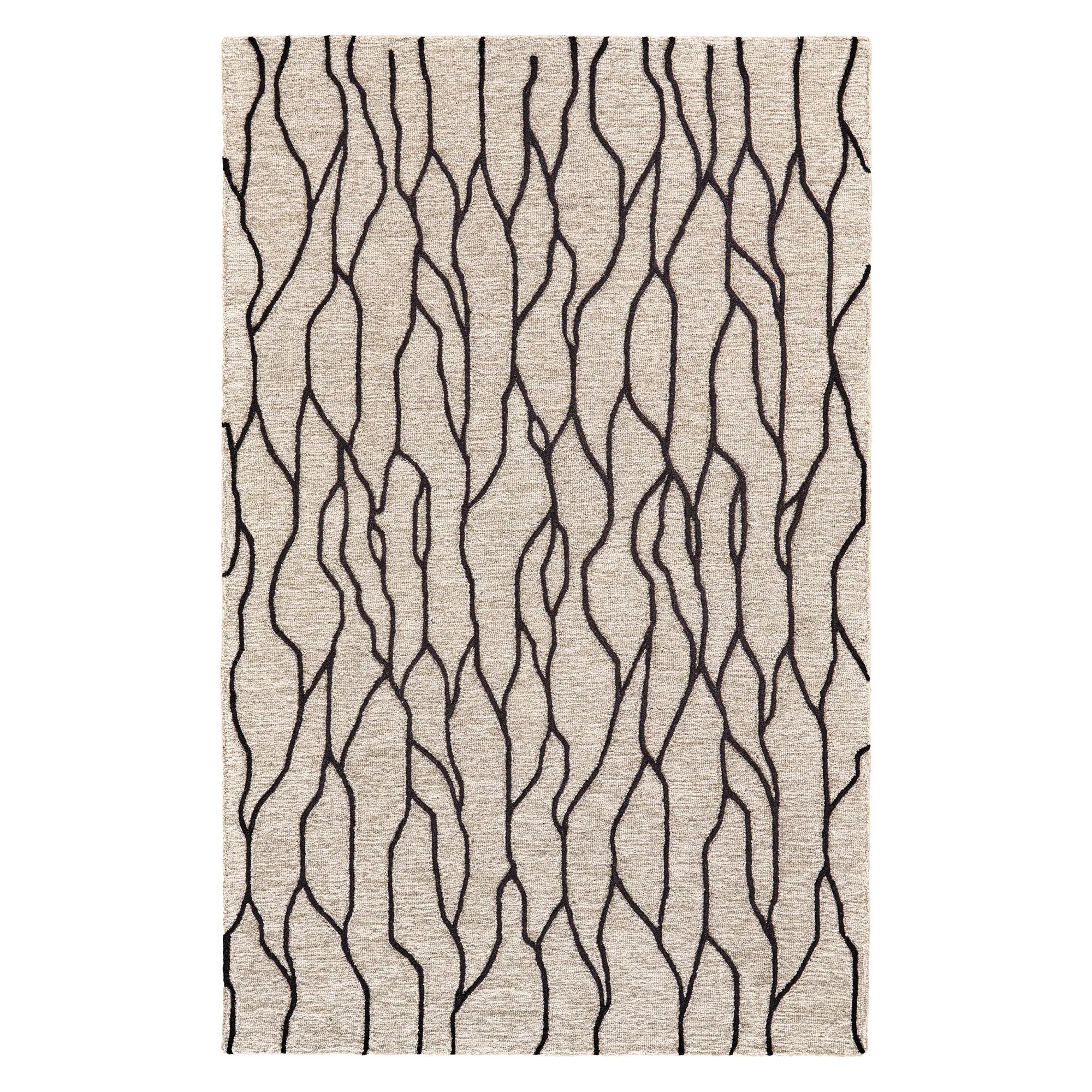 Cavallari Rug - Black/Taupe