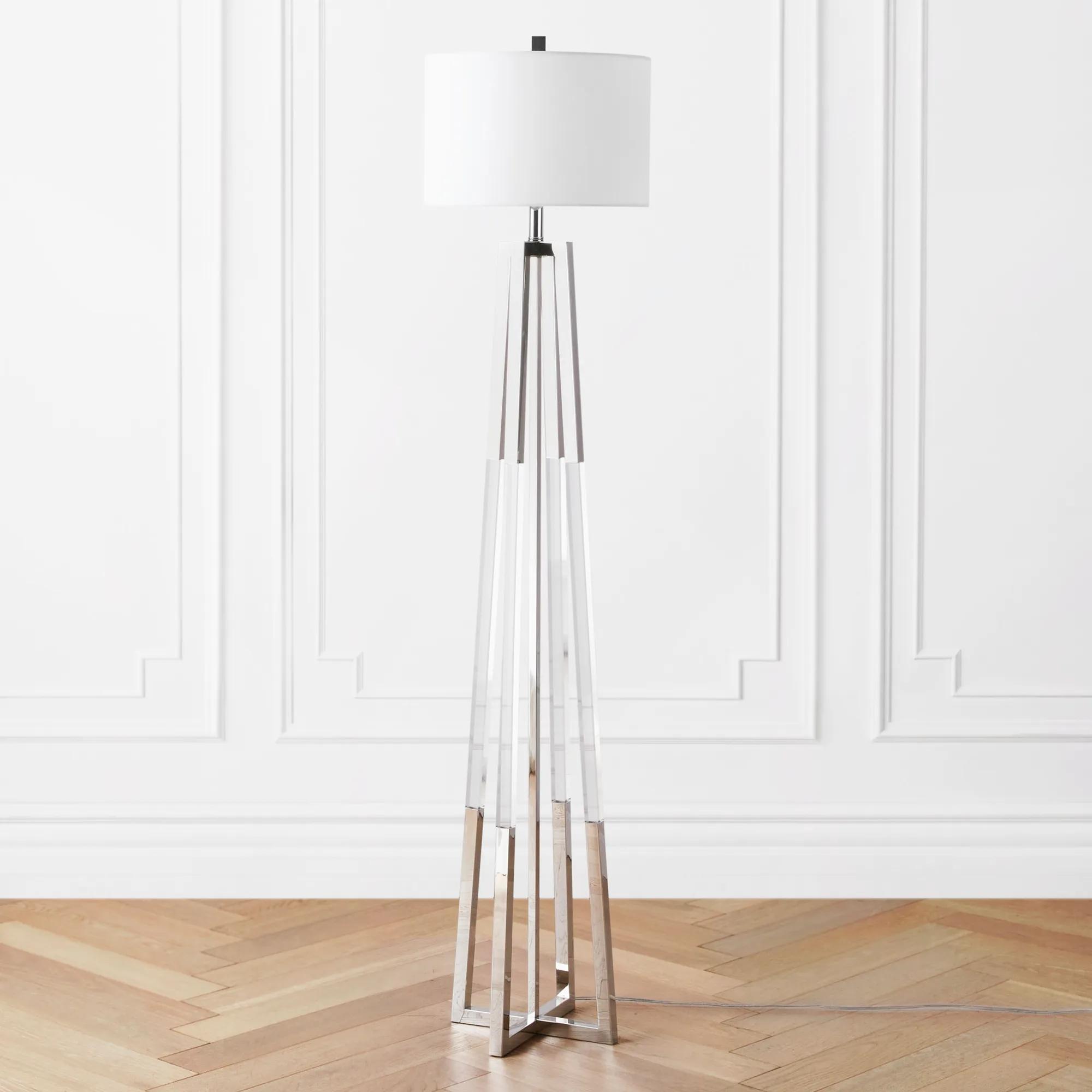 Luxe Spiral Chandelier - Nickel/Clear