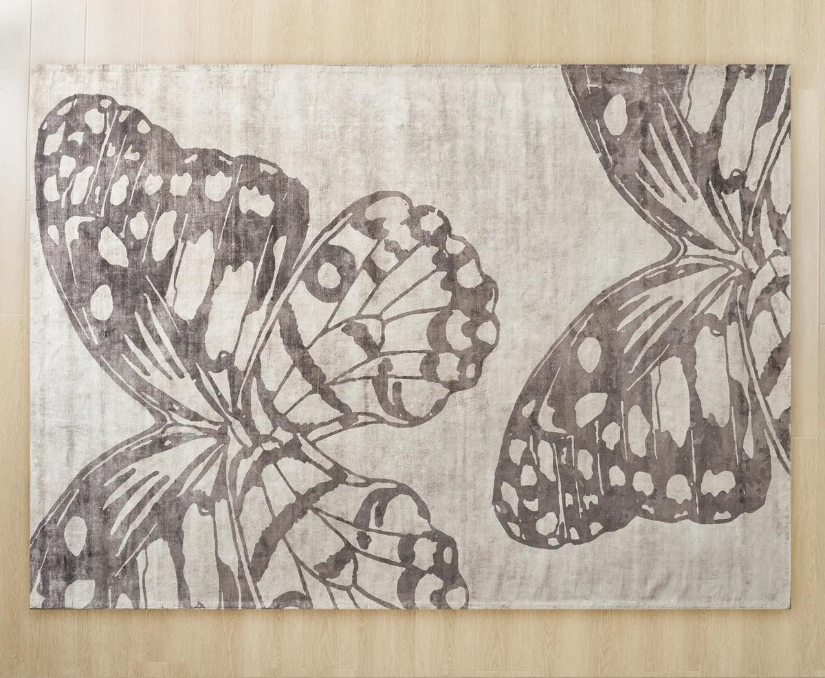 Mariposa Rug - Ivory/Dusty Mauve