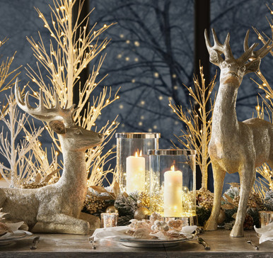 Majestic Deer - 22"H & 32"H