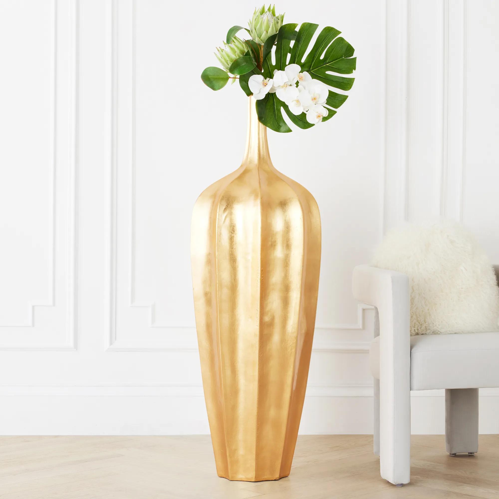 Z Gallerie Best Seller - Accolade Vase - Metallic Gold