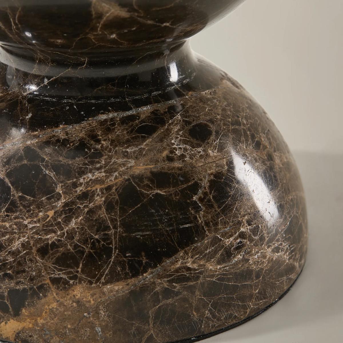 Hourglass Marble Object - Brown