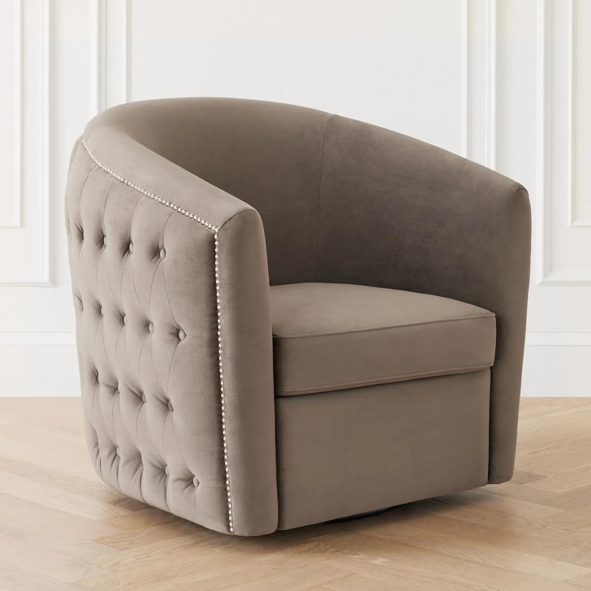 Aria Tufted Swivel Chair