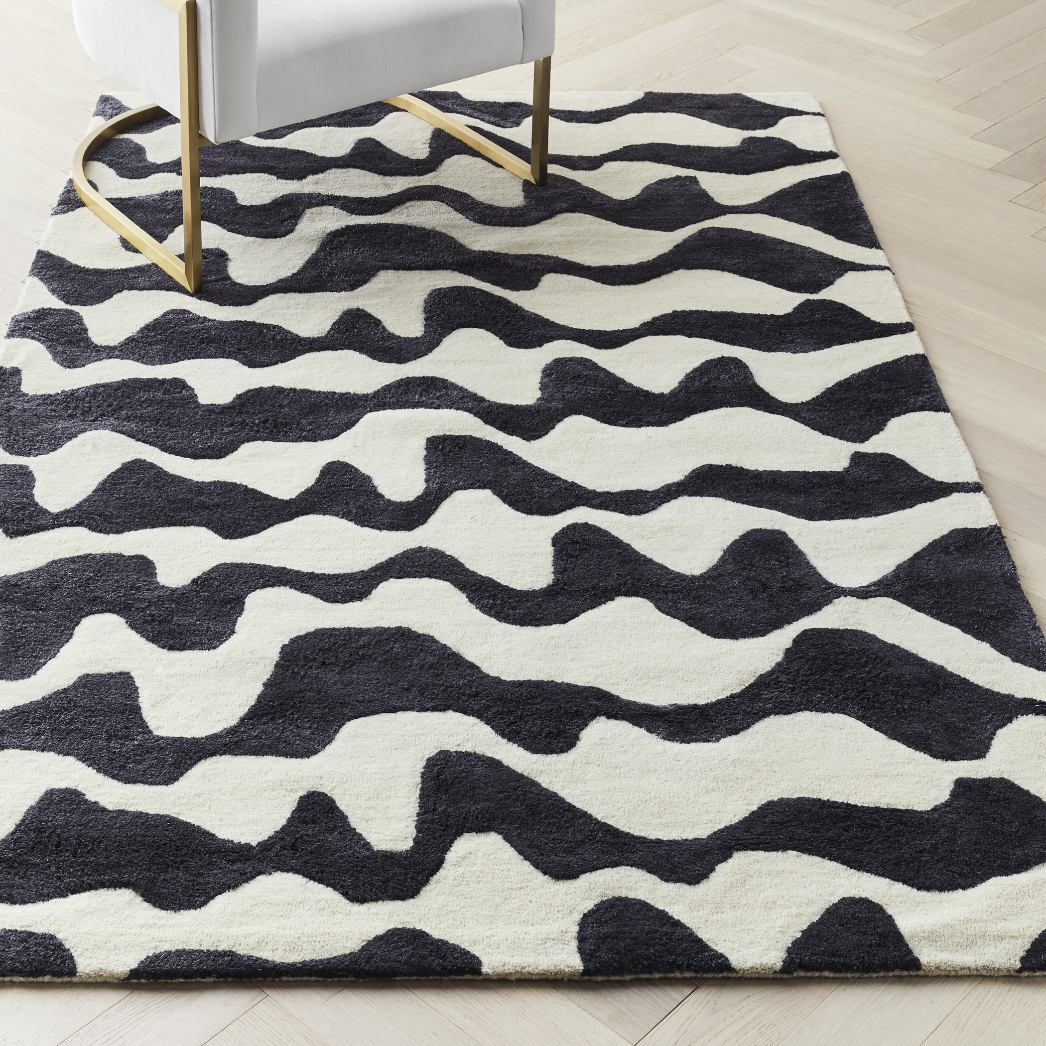 Quinn Rug - Ivory/Black
