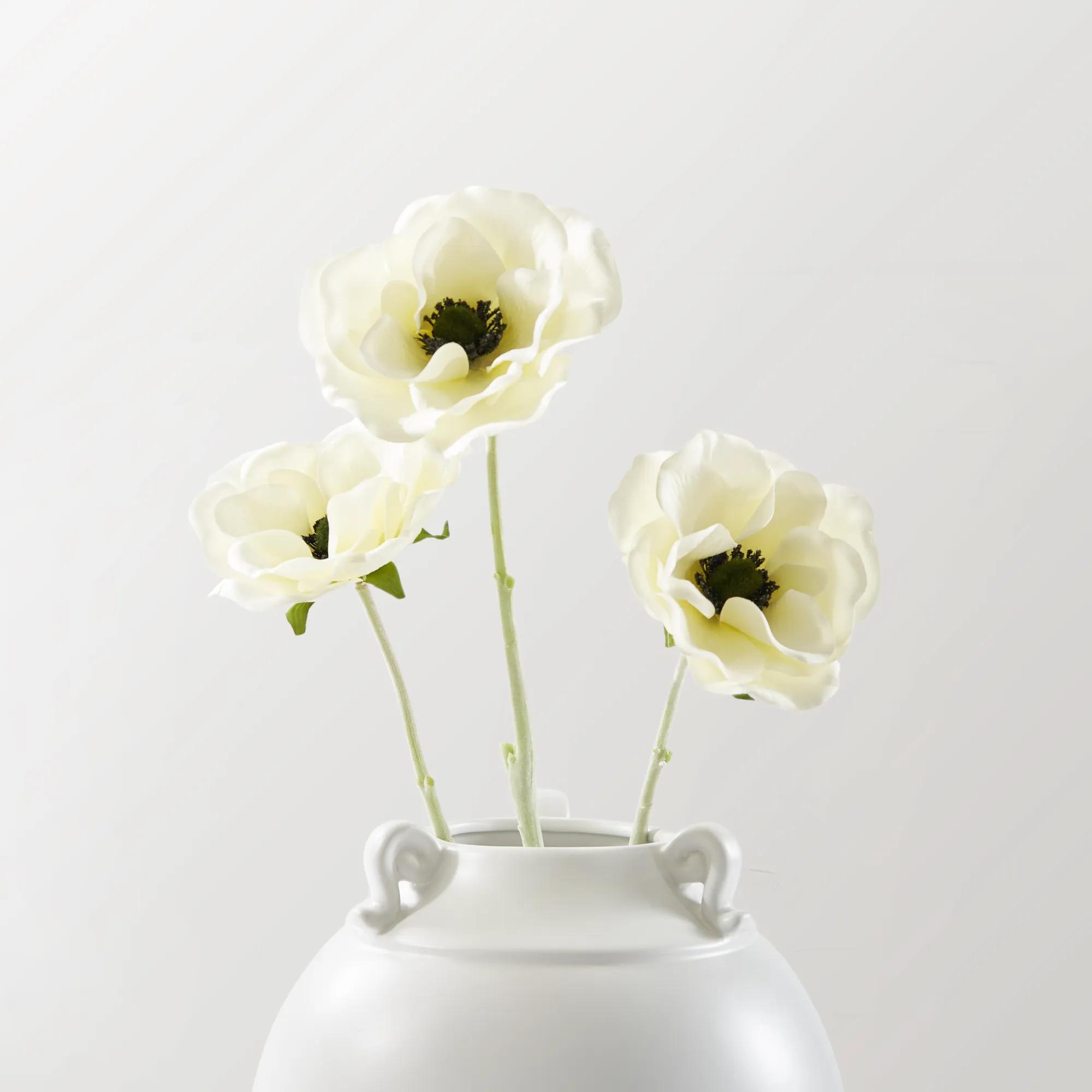 Anemone Ivory 21" - Set of 3
