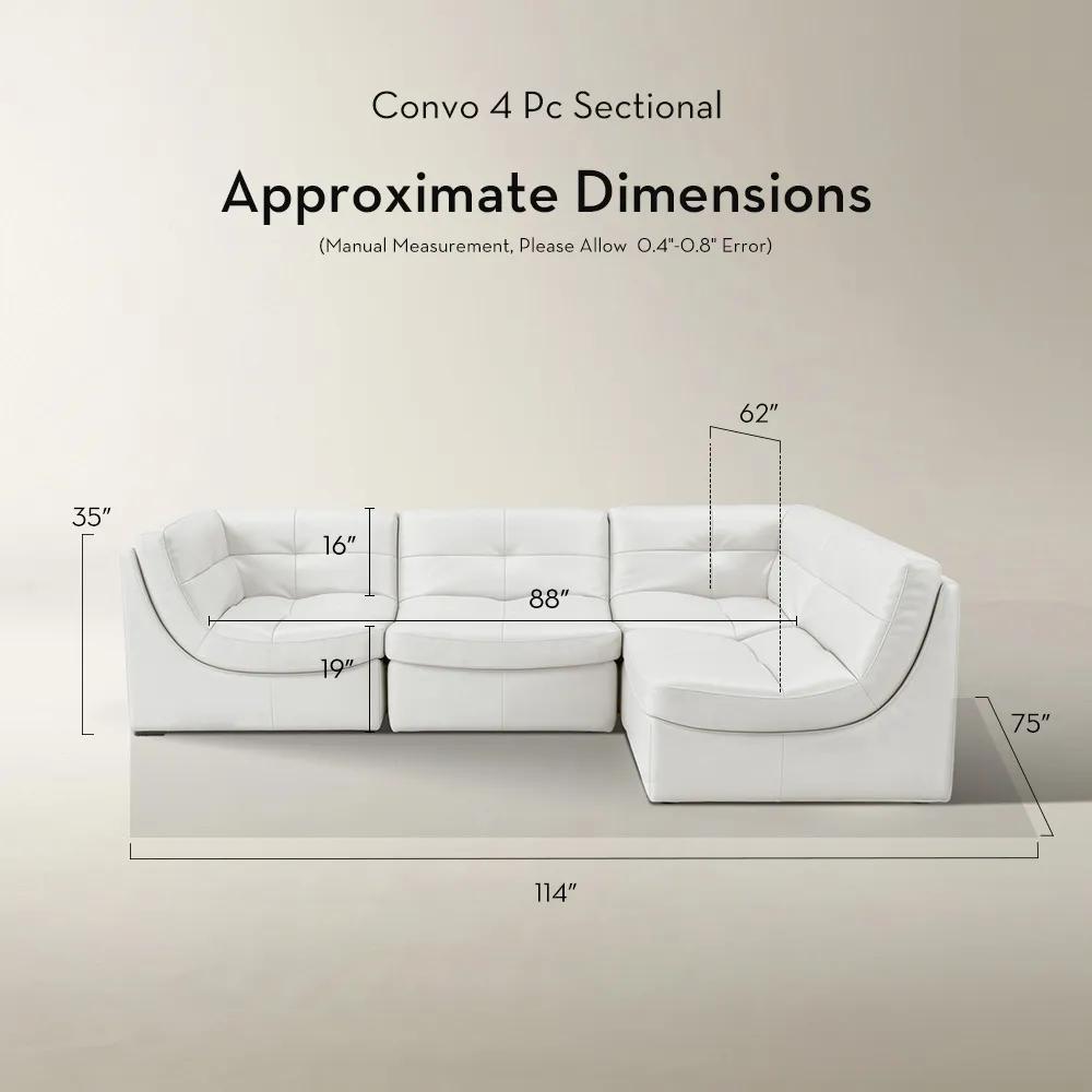 Convo Leather Sectional