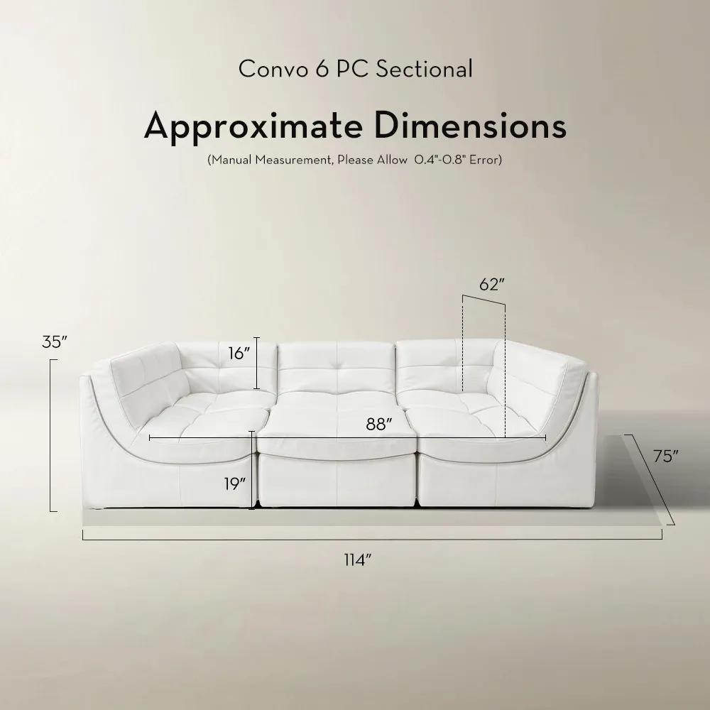Convo Leather Sectional
