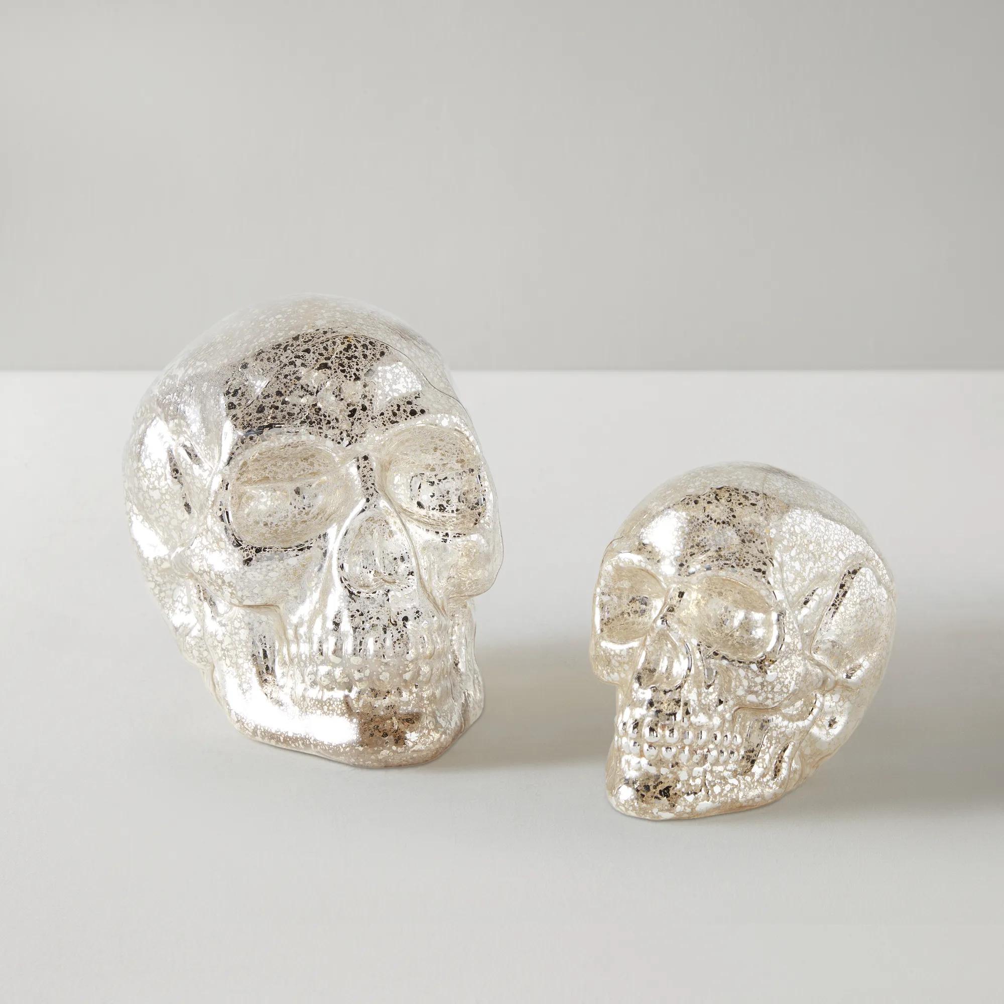 LED Glass Skull