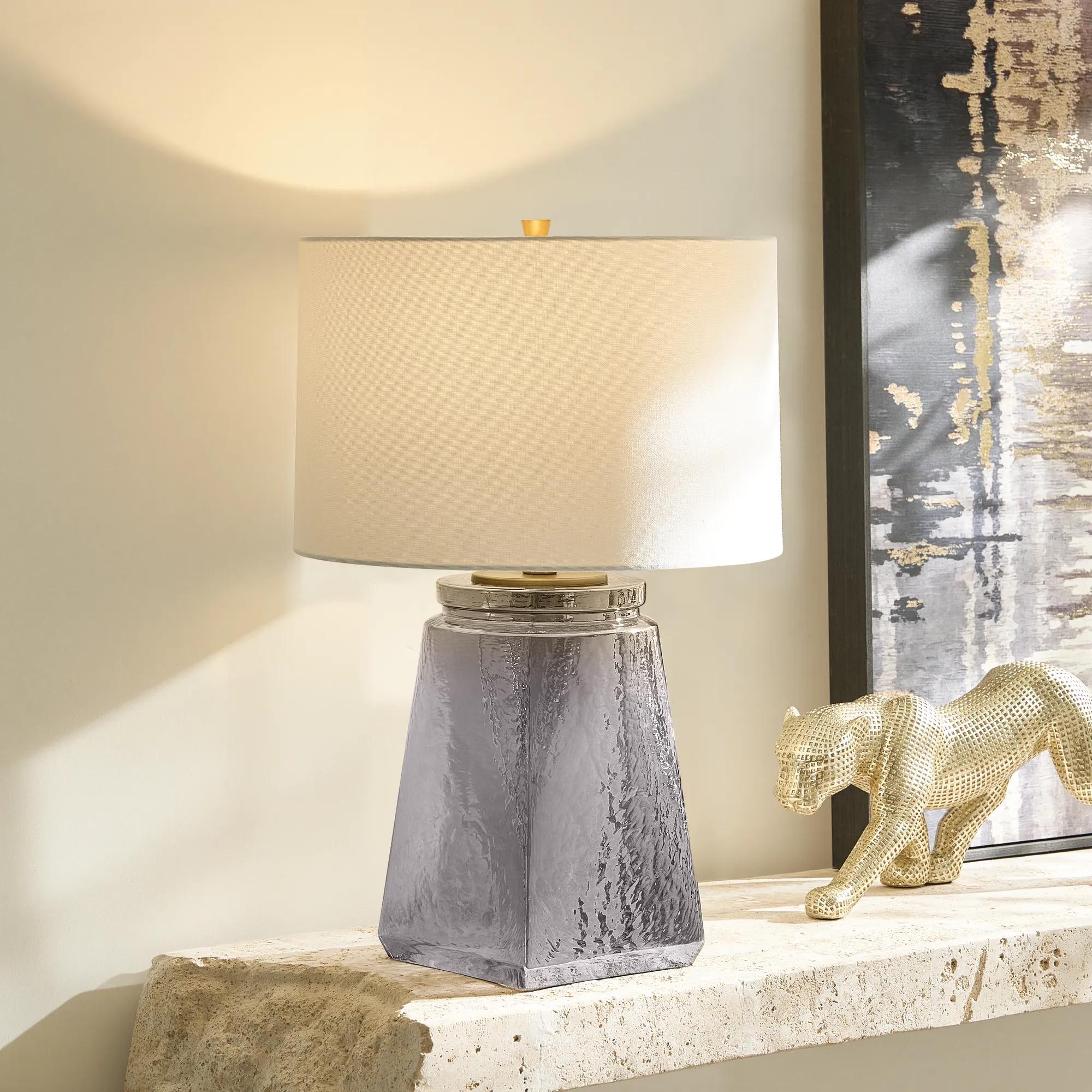 Rumi Reflective Glass Table Lamp