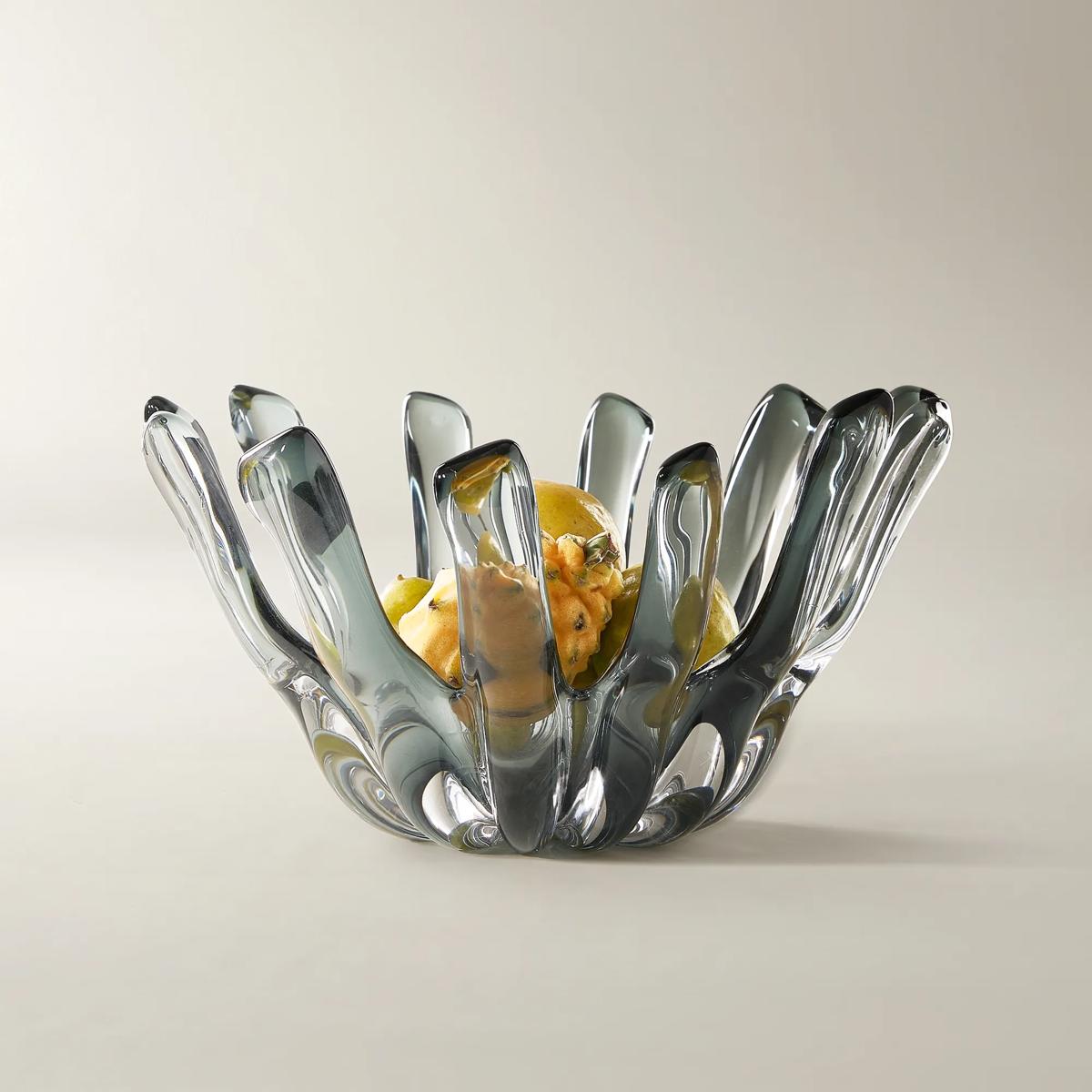 Bossa Glass Bowl - Smoke