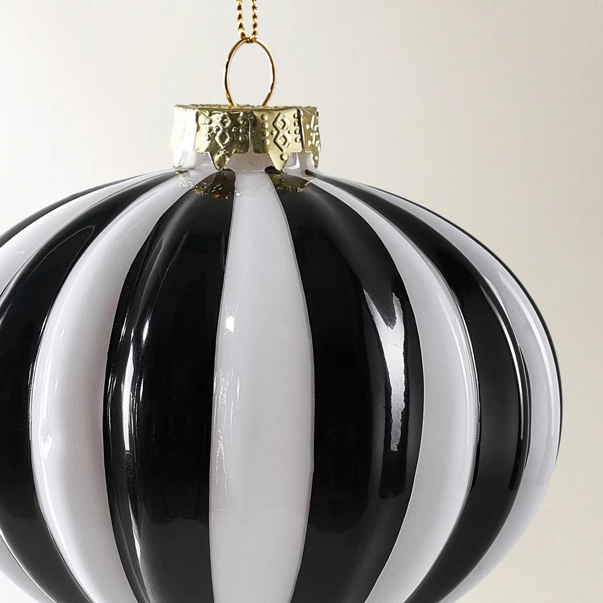 Swirl Stripe Ornament - Set of 6