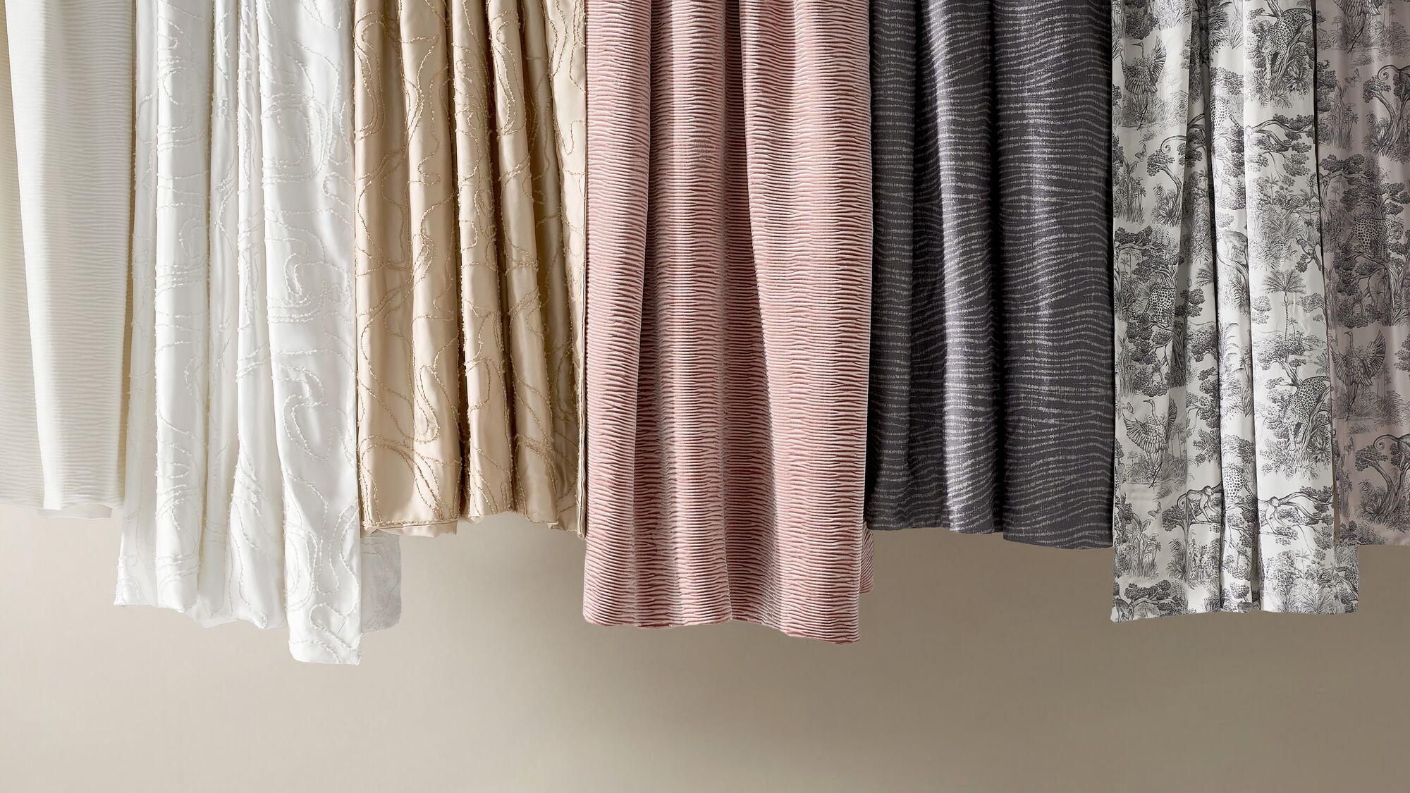 Refined pattern, tactile surface, and tonal depth make these layers feel both decorative and architectural.