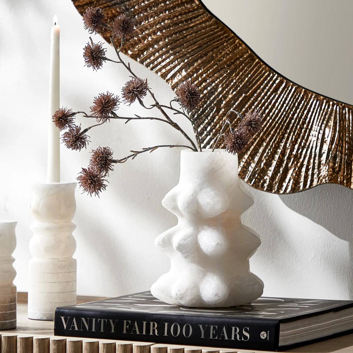 Alabaster Spike Vase