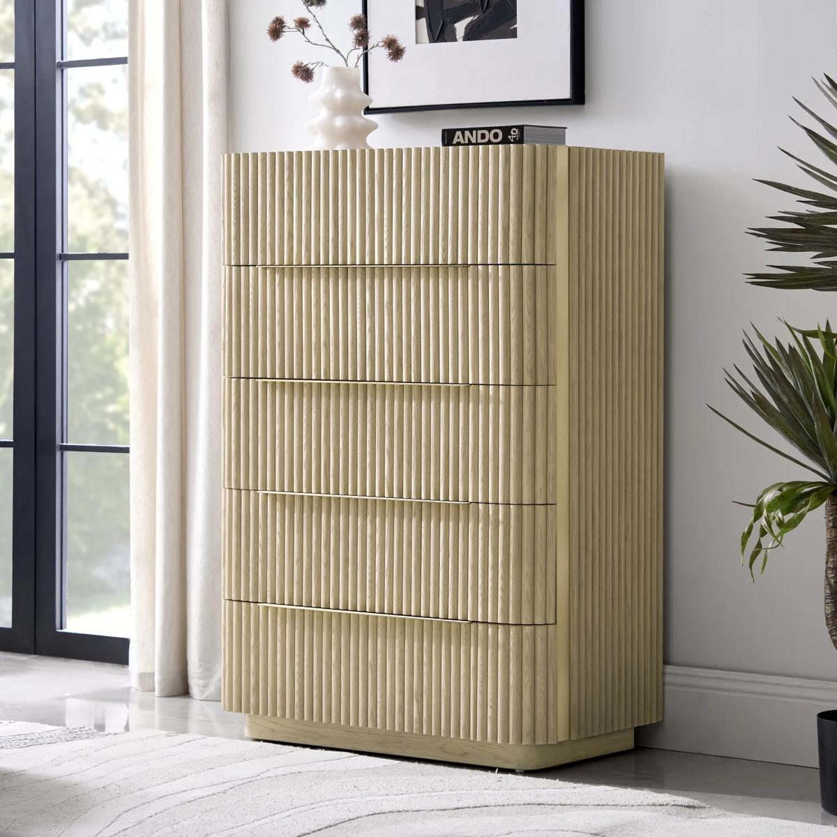 Stria 5 Drawer Chest