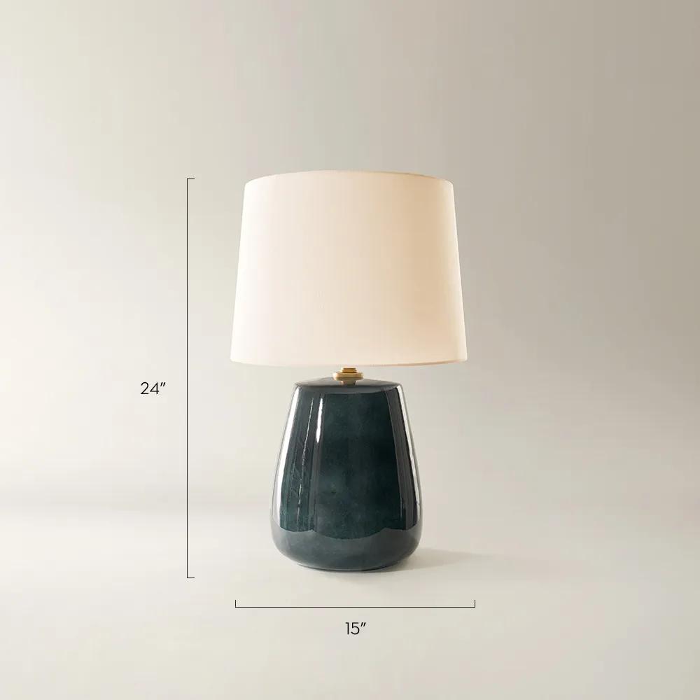 Mavi Reactive Glaze Ceramic Table Lamp