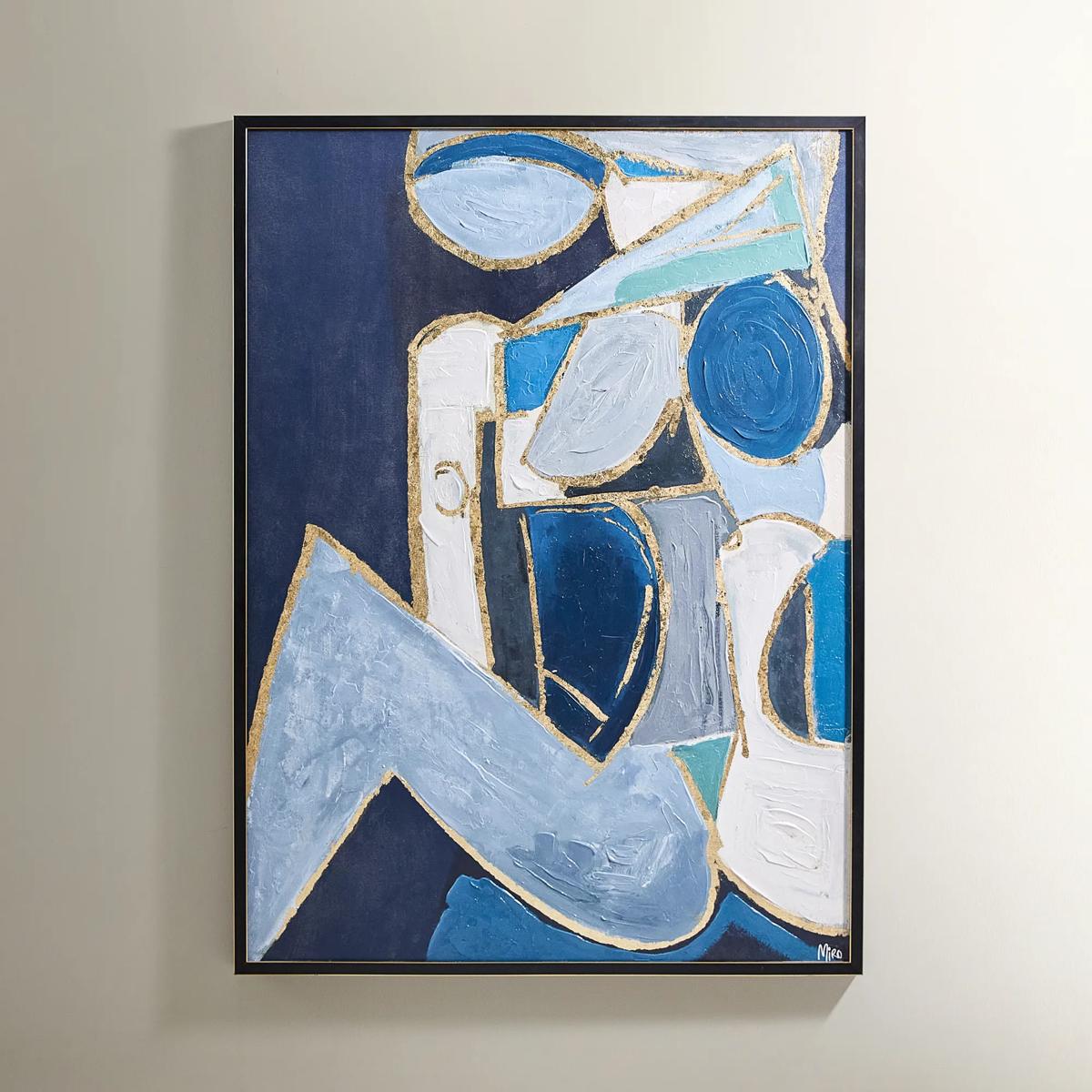 Figure in Cubism Painting