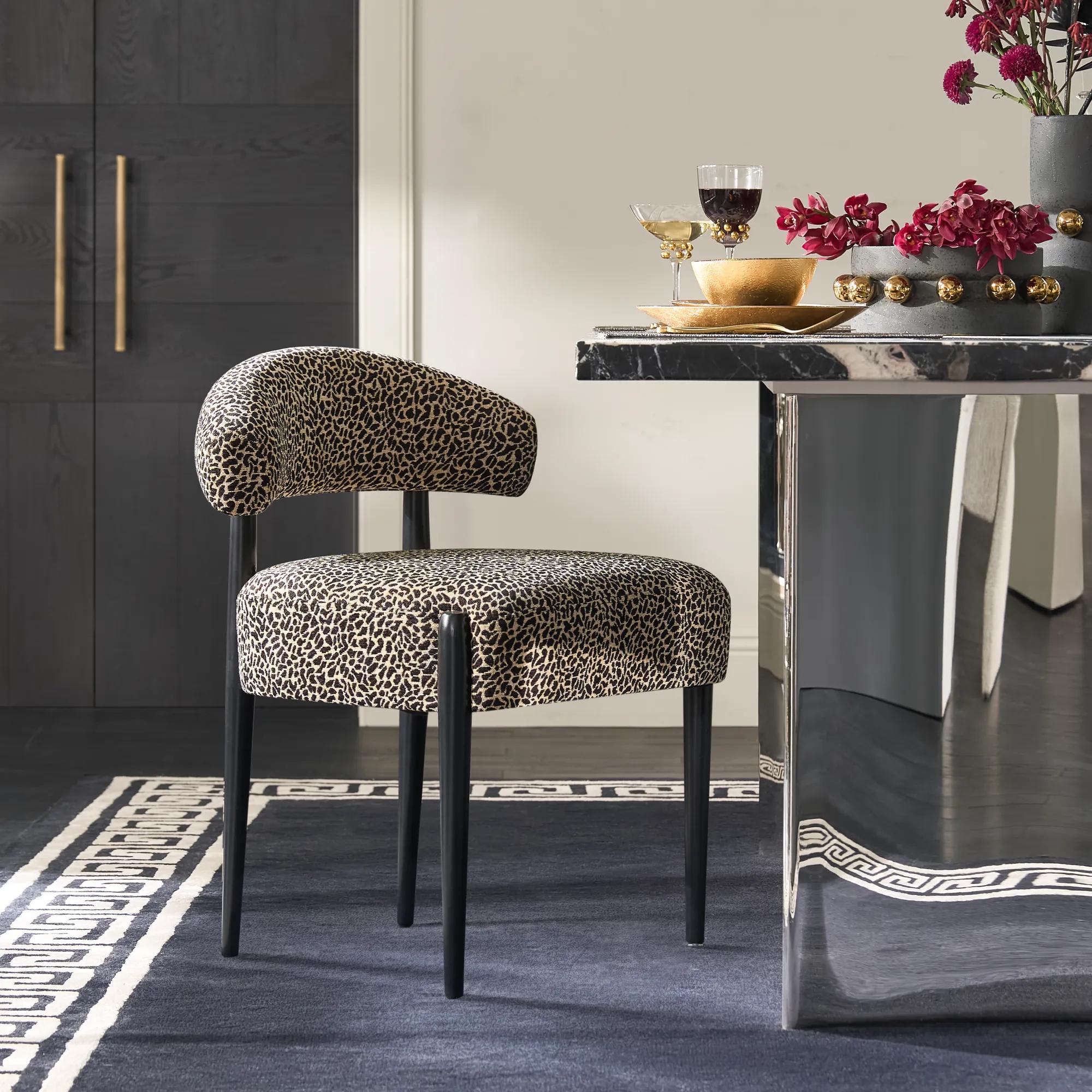 Anna Dining Chair - Leopard - Set of 2