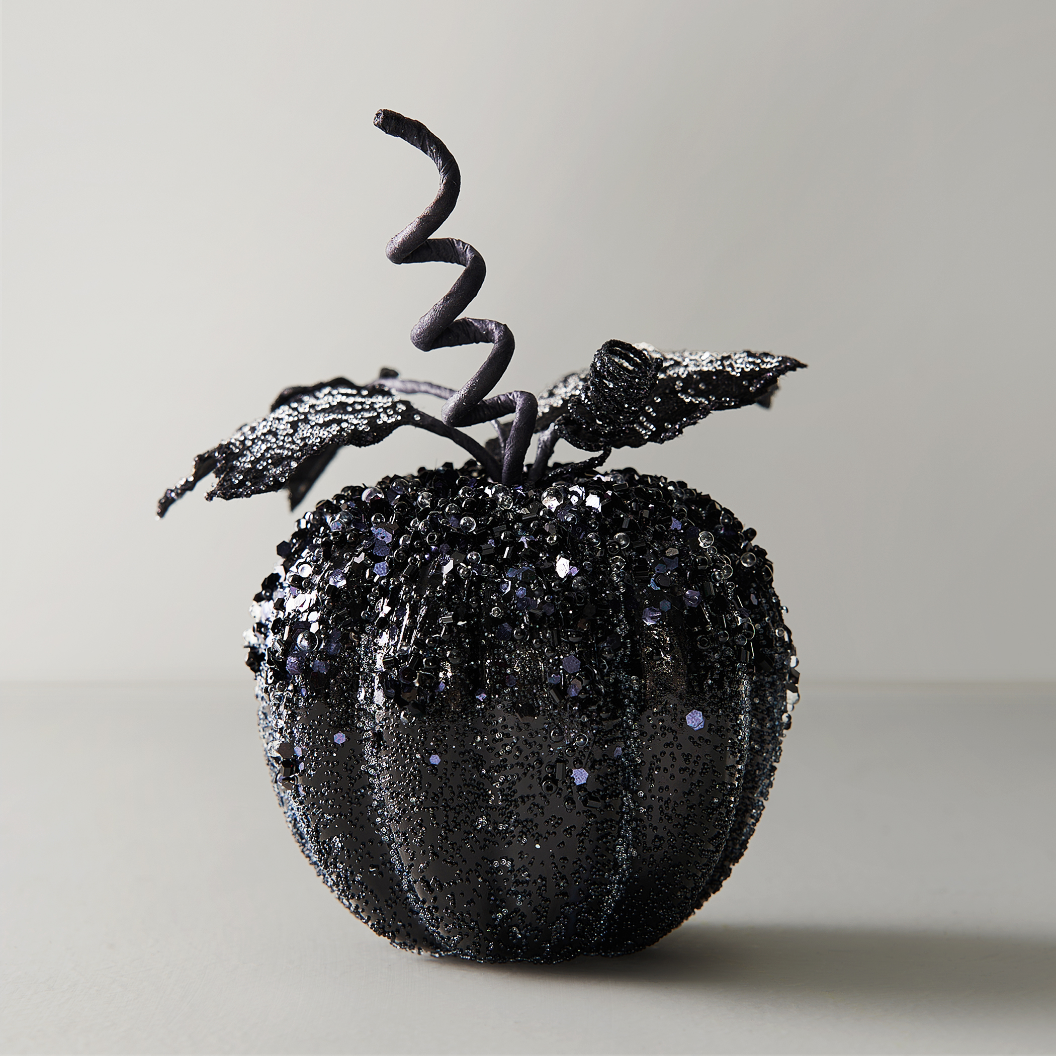 Beaded Pumpkin-Black