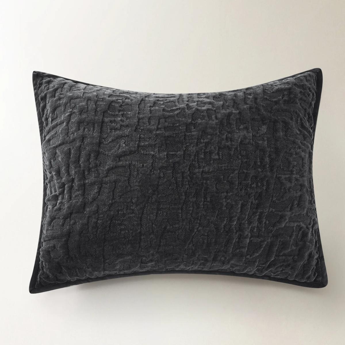 Madera Velvet Coverlet Set - Black