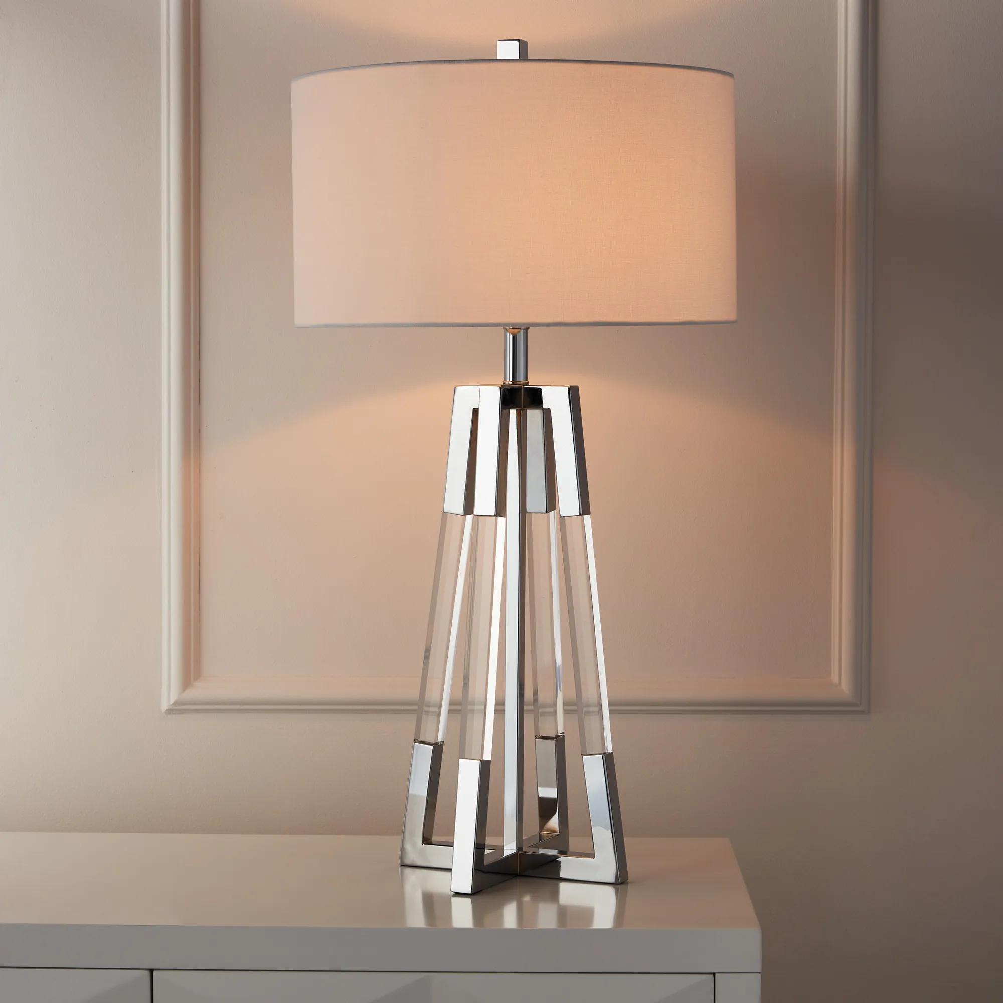 Elegant Crystal Table Lamps For Nightstands