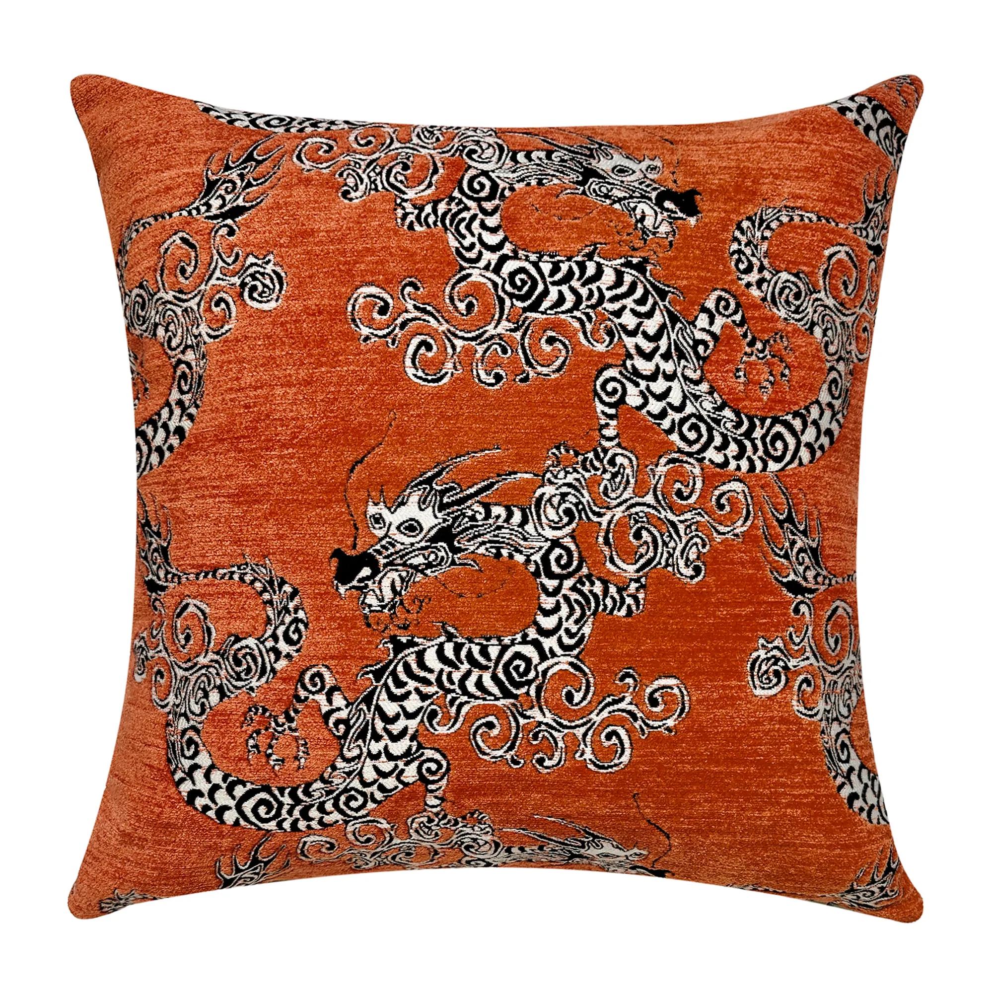 Dragonette Pillow 20" - Orange