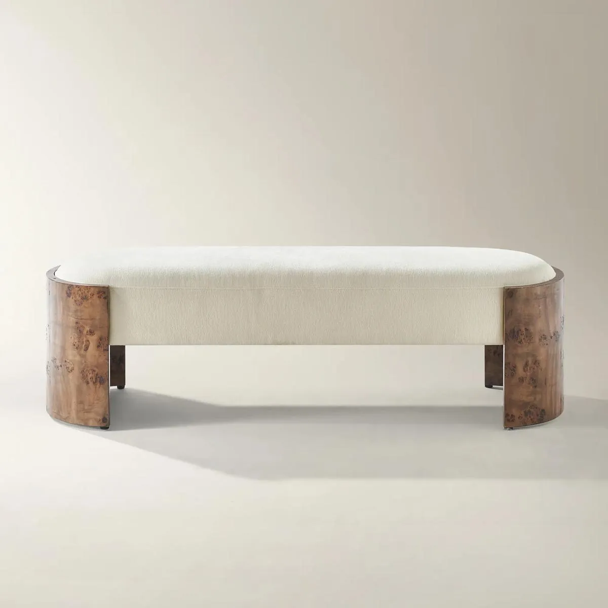 Cora Fig Velvet With Ash Wood Bench (60.6")