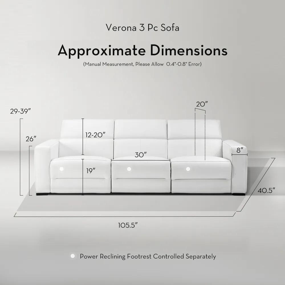 Verona Reclining Leather Sectional