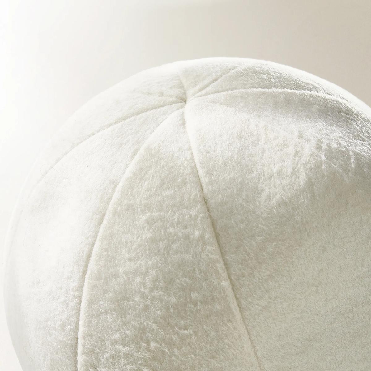 Maeve Felted Wool Ball Pillow 12" - White