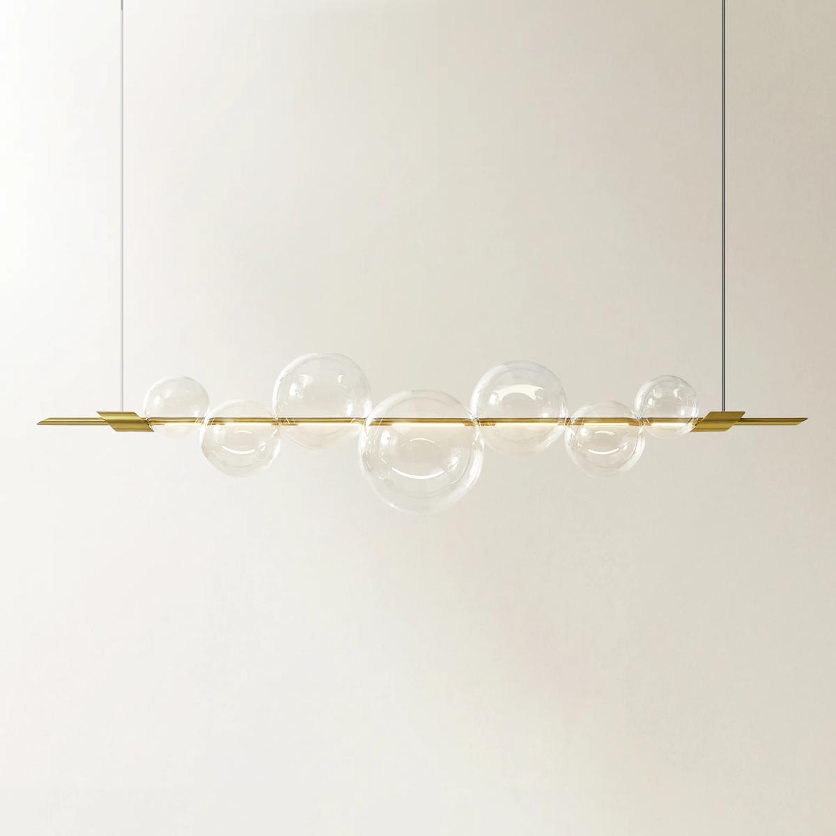 Bolla Glass Bubble Chandelier 60"