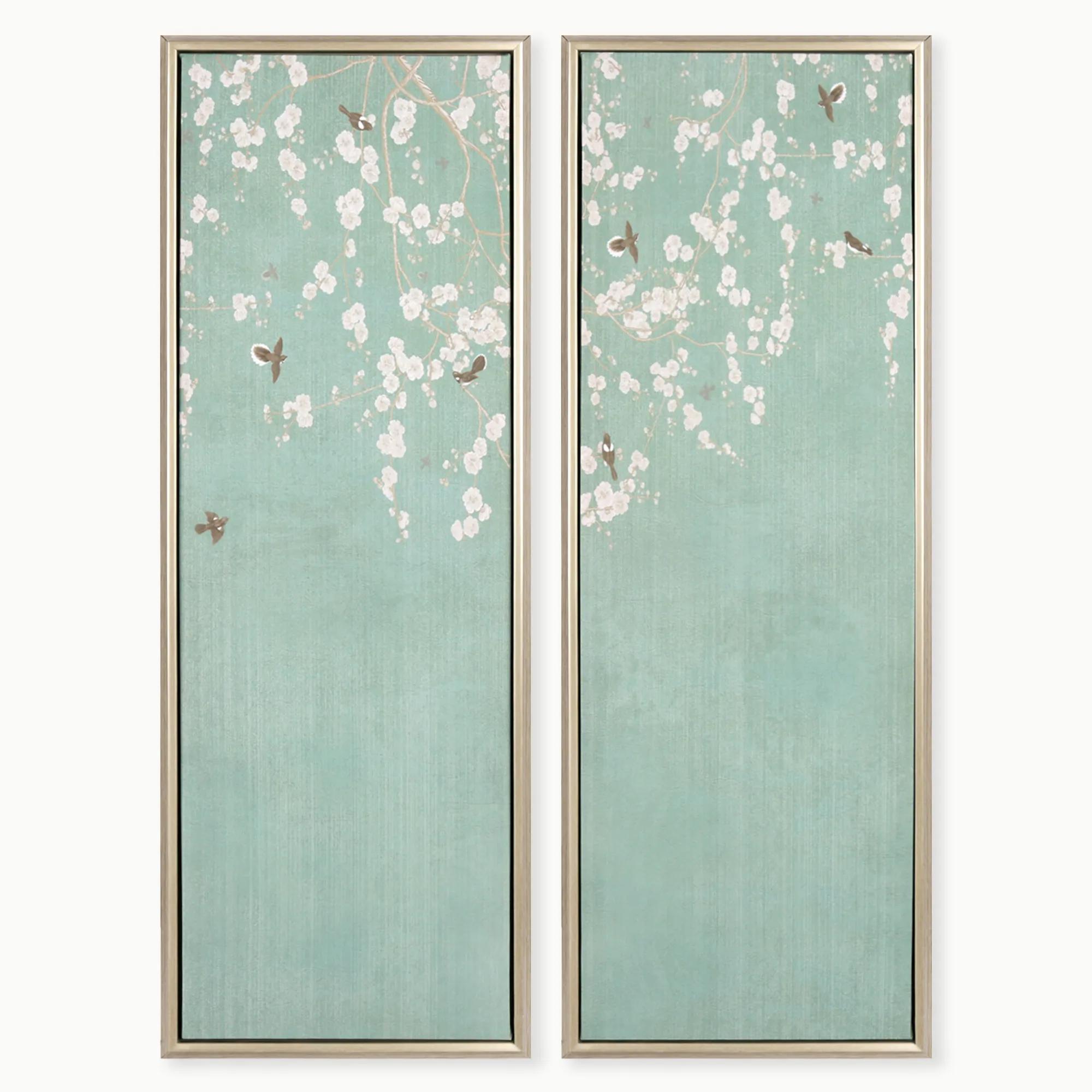 ★ORIGINALアート GIVE LOVE Away 2day White Blossoms - Set of 2