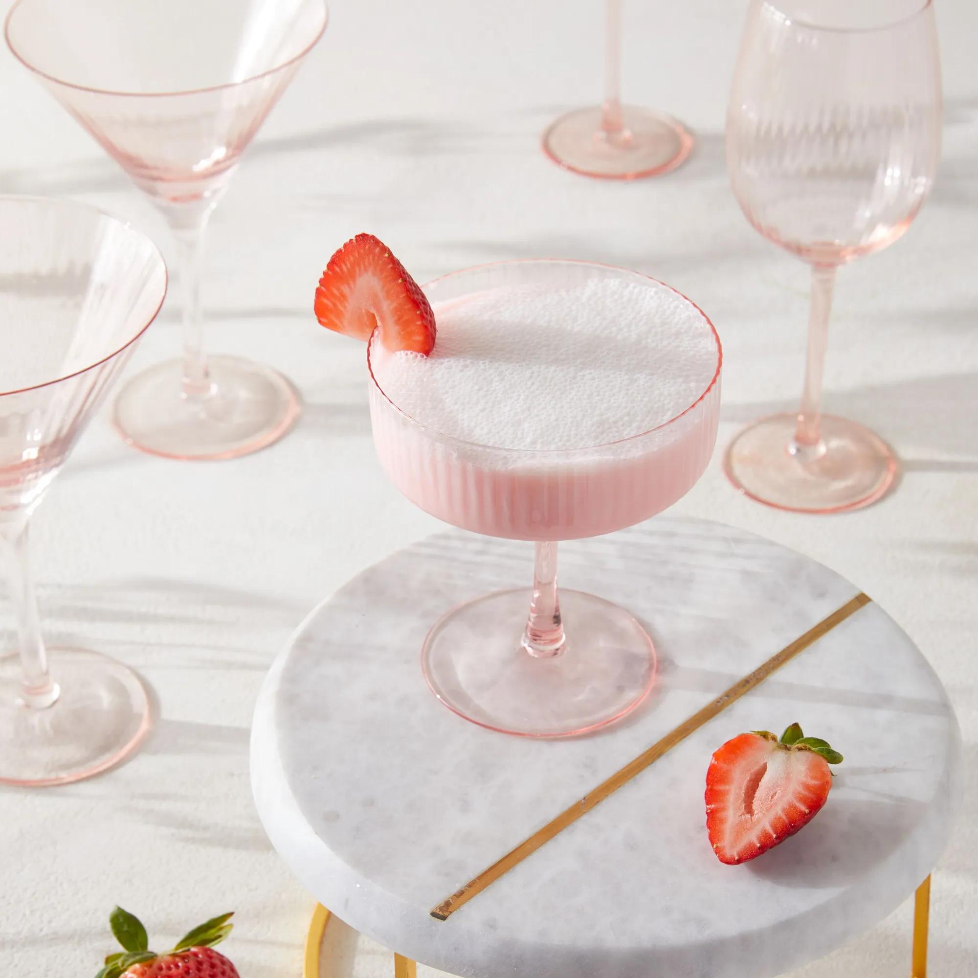 Chloe Glassware Sets - Blush