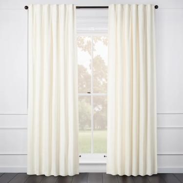 Audrey Linen Ivory Curtain - Custom