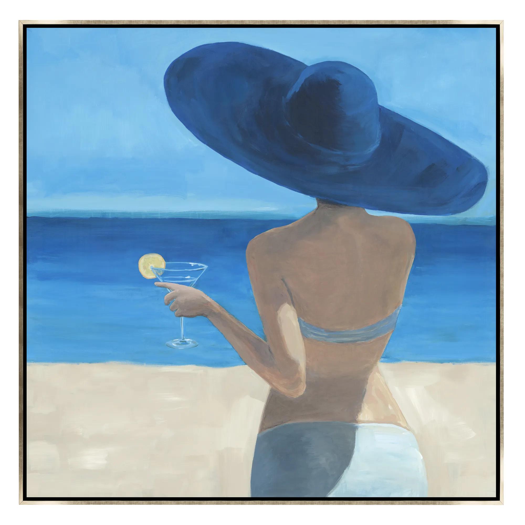バリ絵画:beach girls Beach Girl