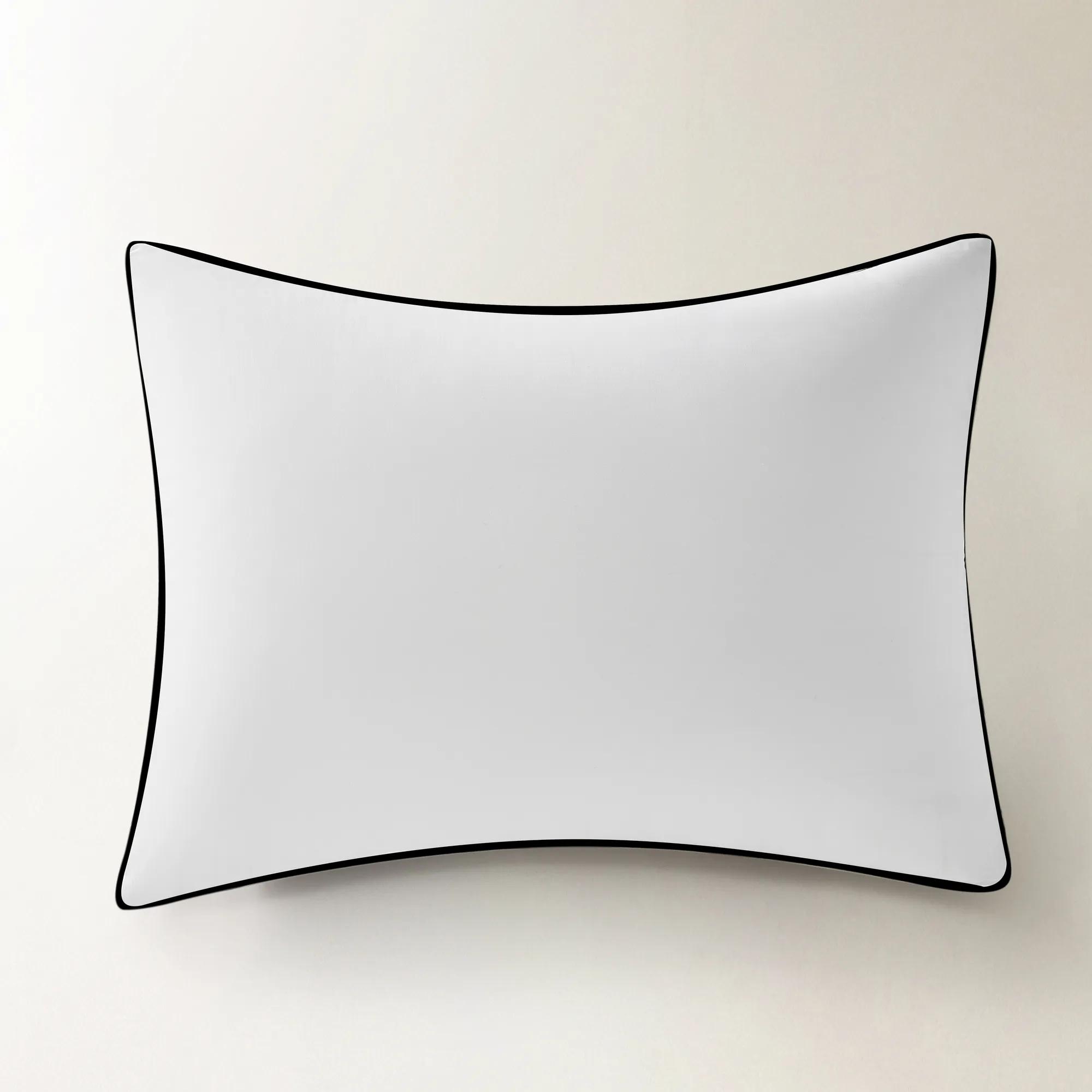 Sarla Contrast Cotton Percale Bedding Set - White/Black